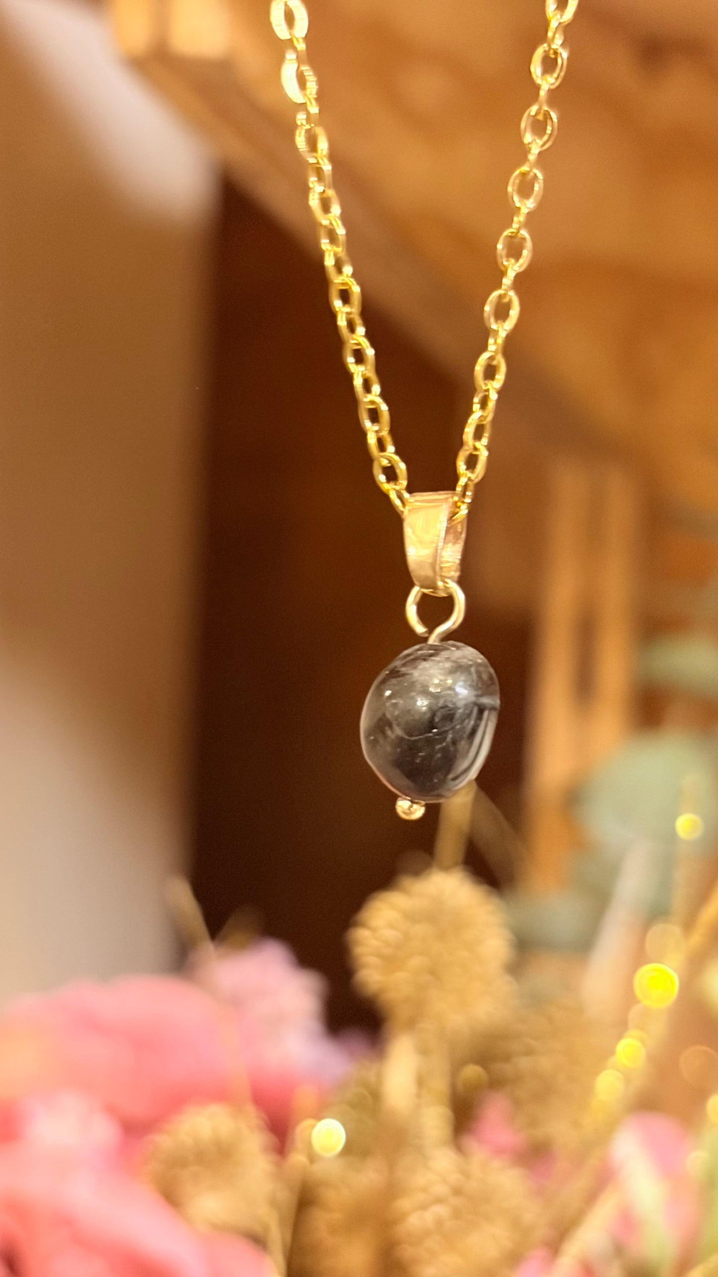 Collar Obsidiana Nugget (Pieza Única)