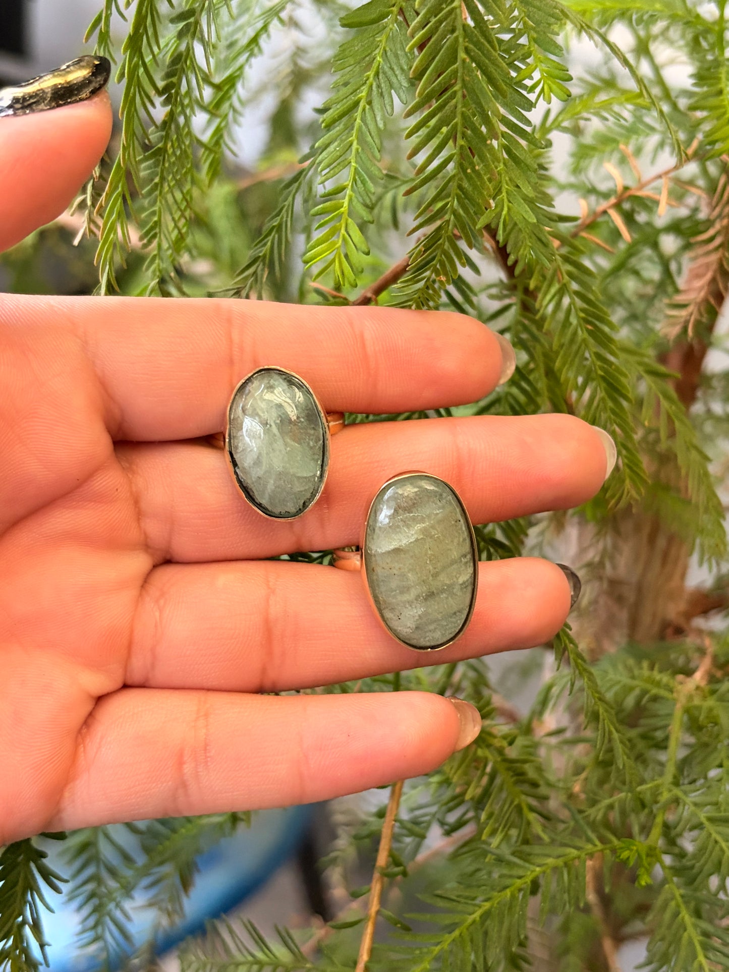 Anillo Agua Marina Maxi