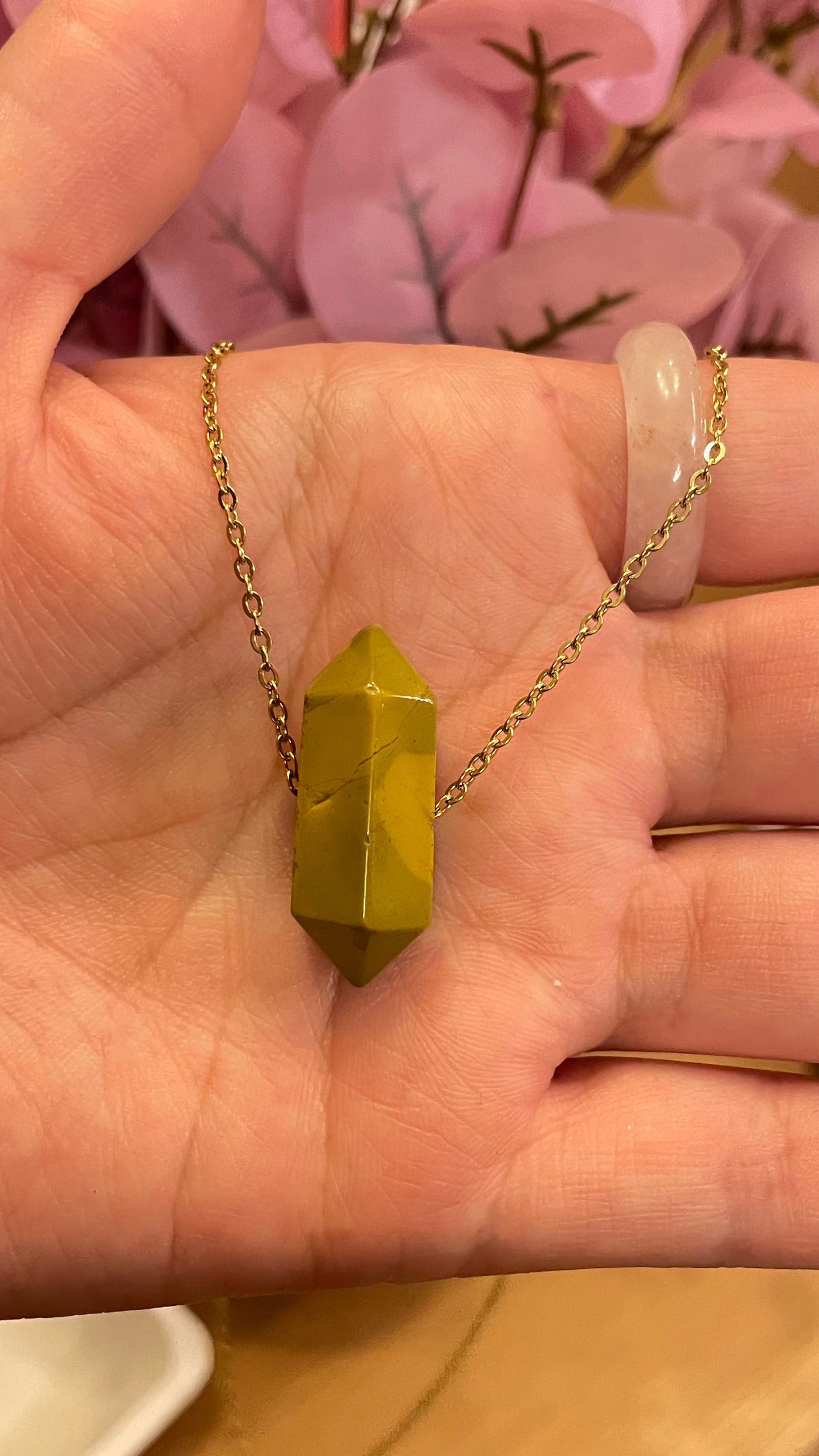 Collar Jaspe Amarillo