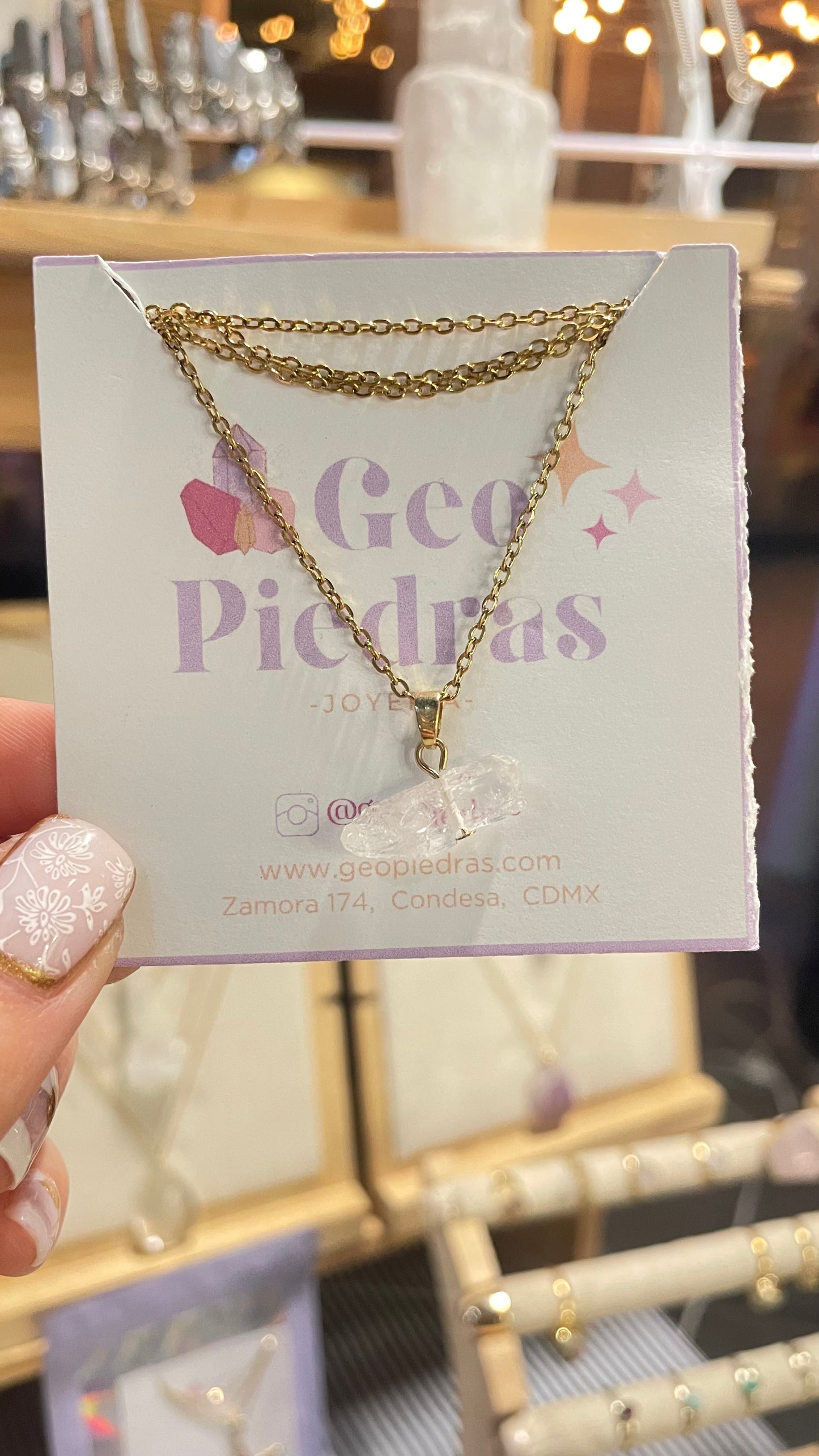 Collar cuarzo cristal - Bazar