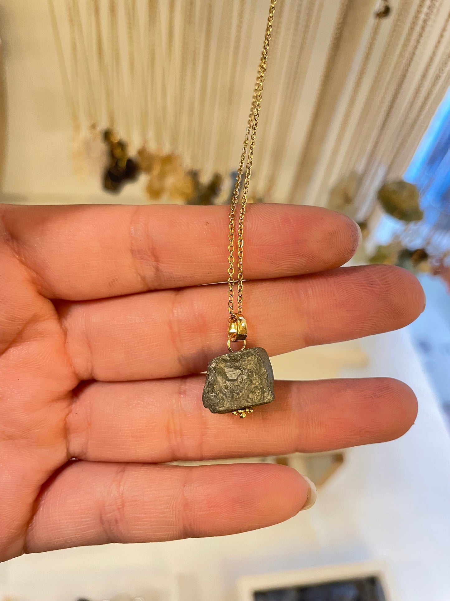 Collar Cubo de Pirita✨