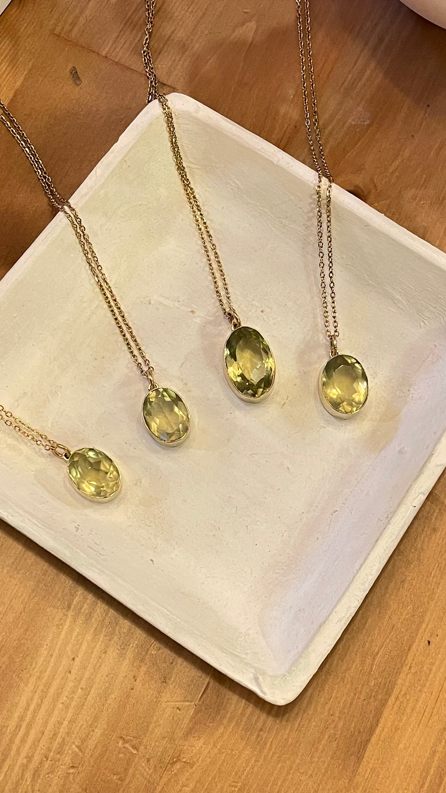 Collar Cuarzo Limón