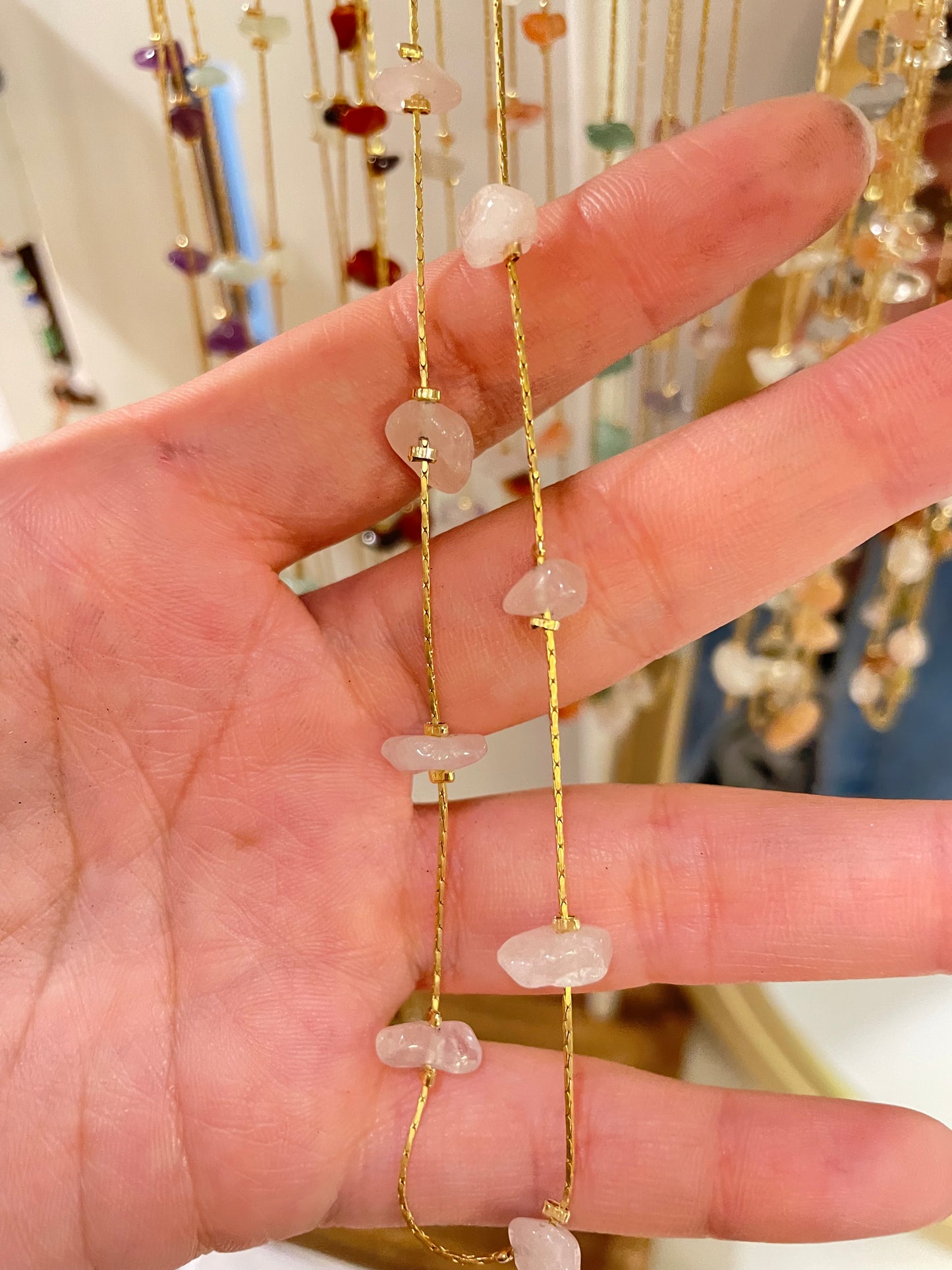 Collar Glimmer Chip de Cuarzo
