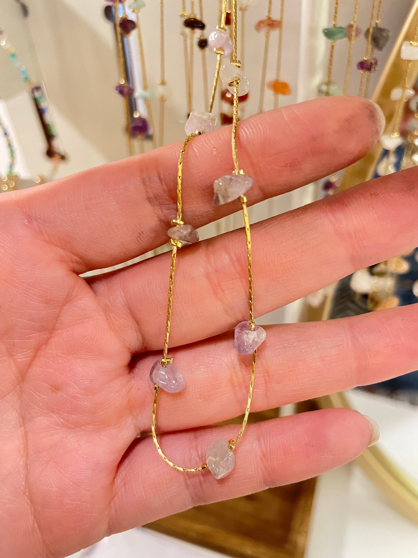 Collar Glimmer Chip de Cuarzo