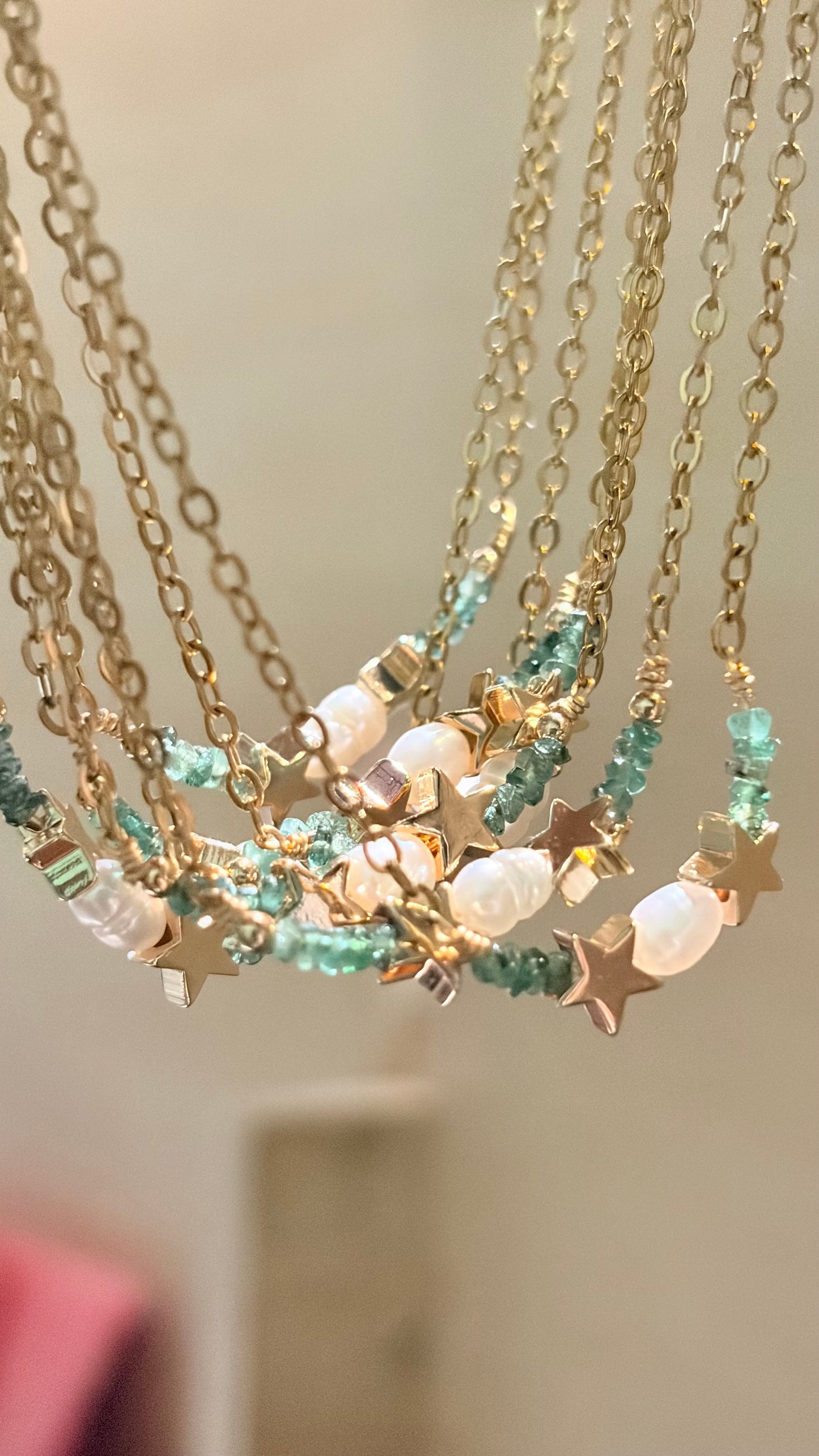 Collar de Esmeralda Verde