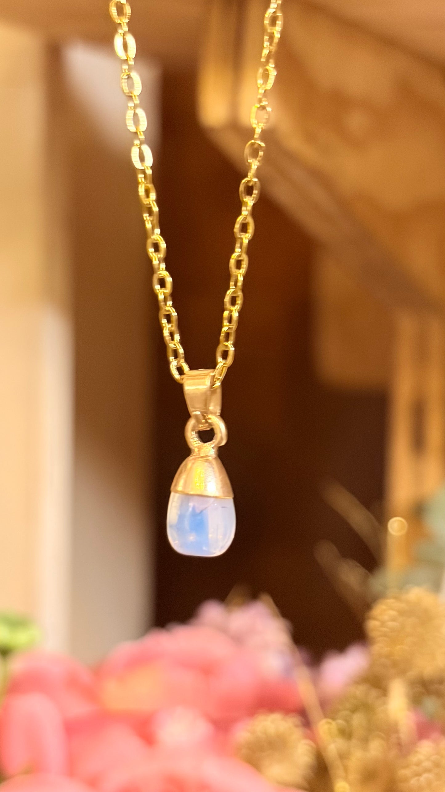 Collar Opalina Gota (Pieza Única)