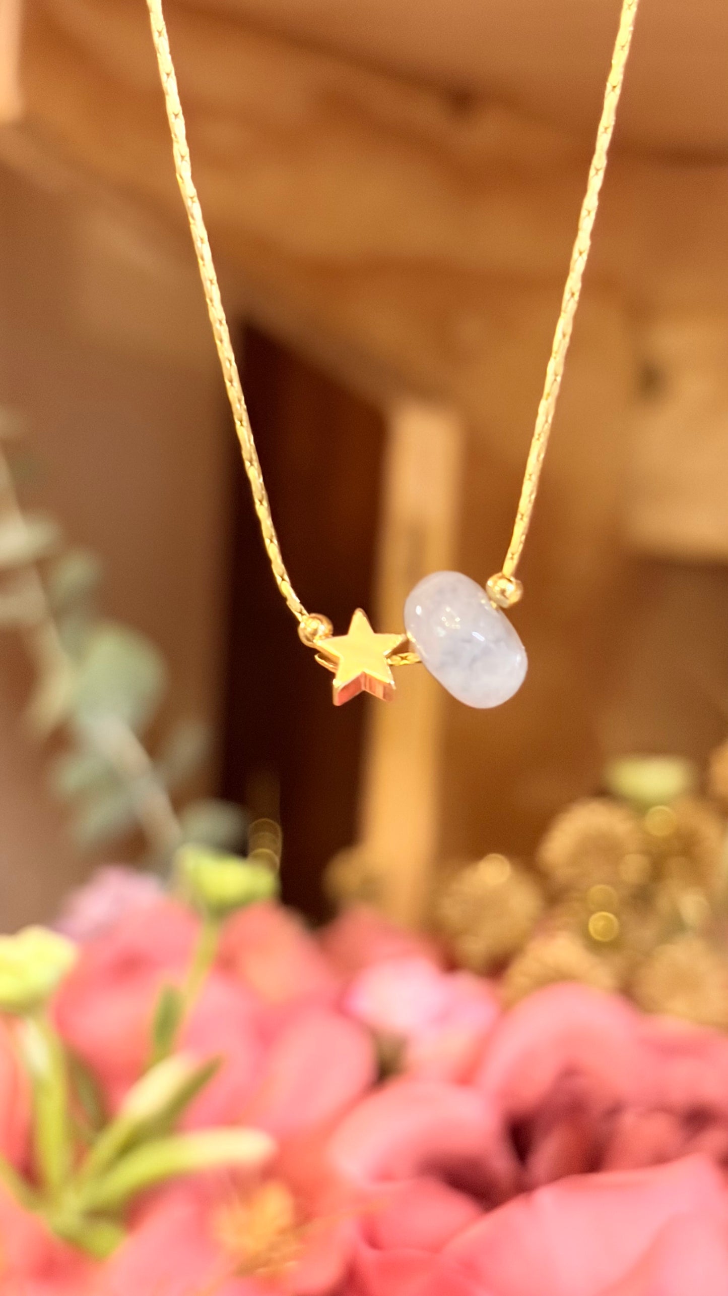 Collar Jade Chino Azul⭐️ Brillos de Universo