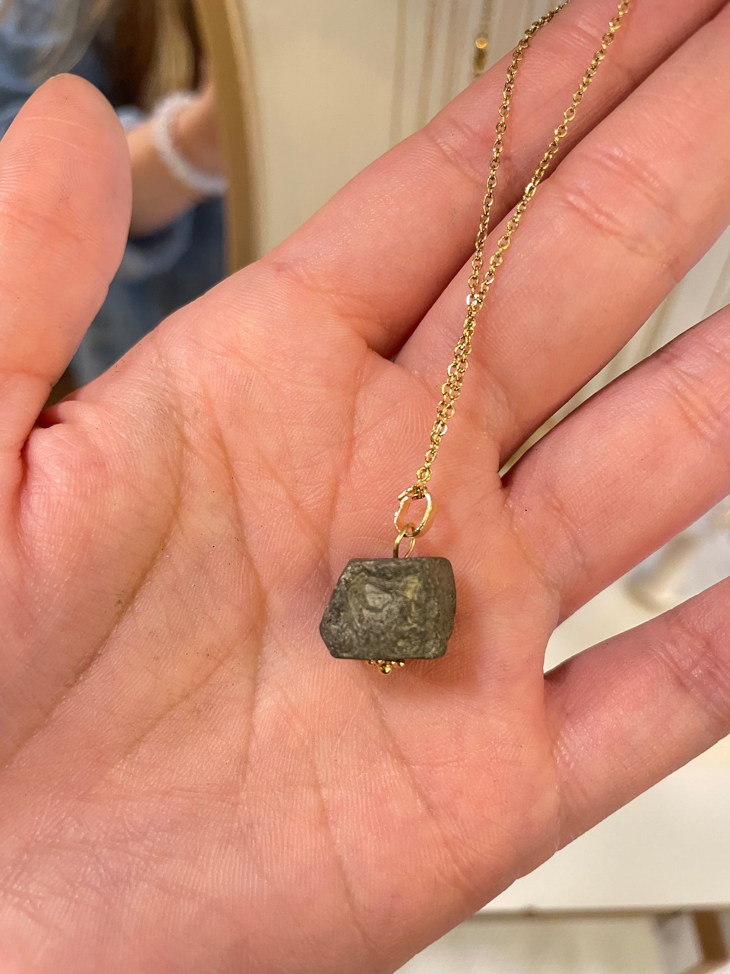 Collar Cubo de Pirita✨