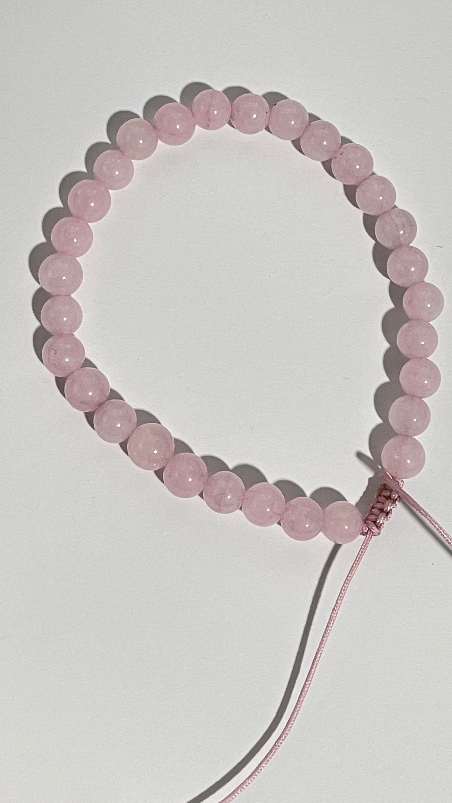 Pulsera de Cuarzo Rosa 6mm
