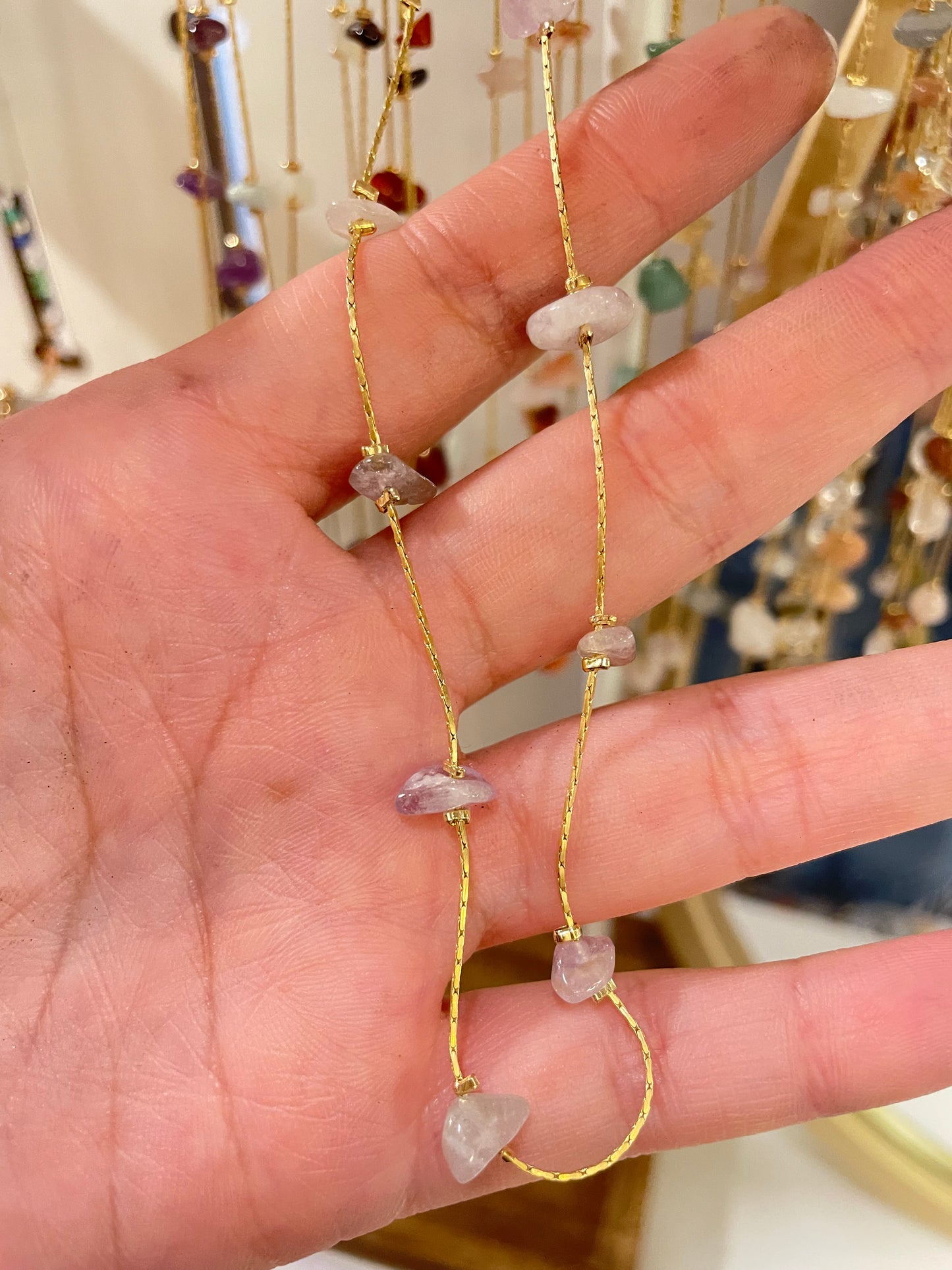 Collar Glimmer Chip de Cuarzo