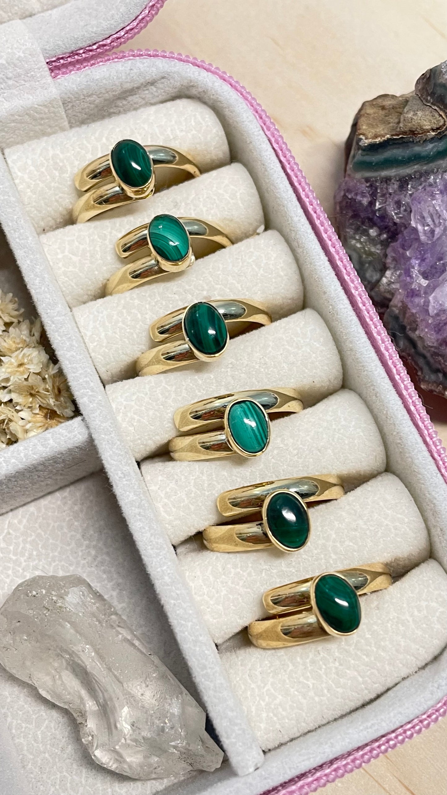 Anillo Malaquita Mini