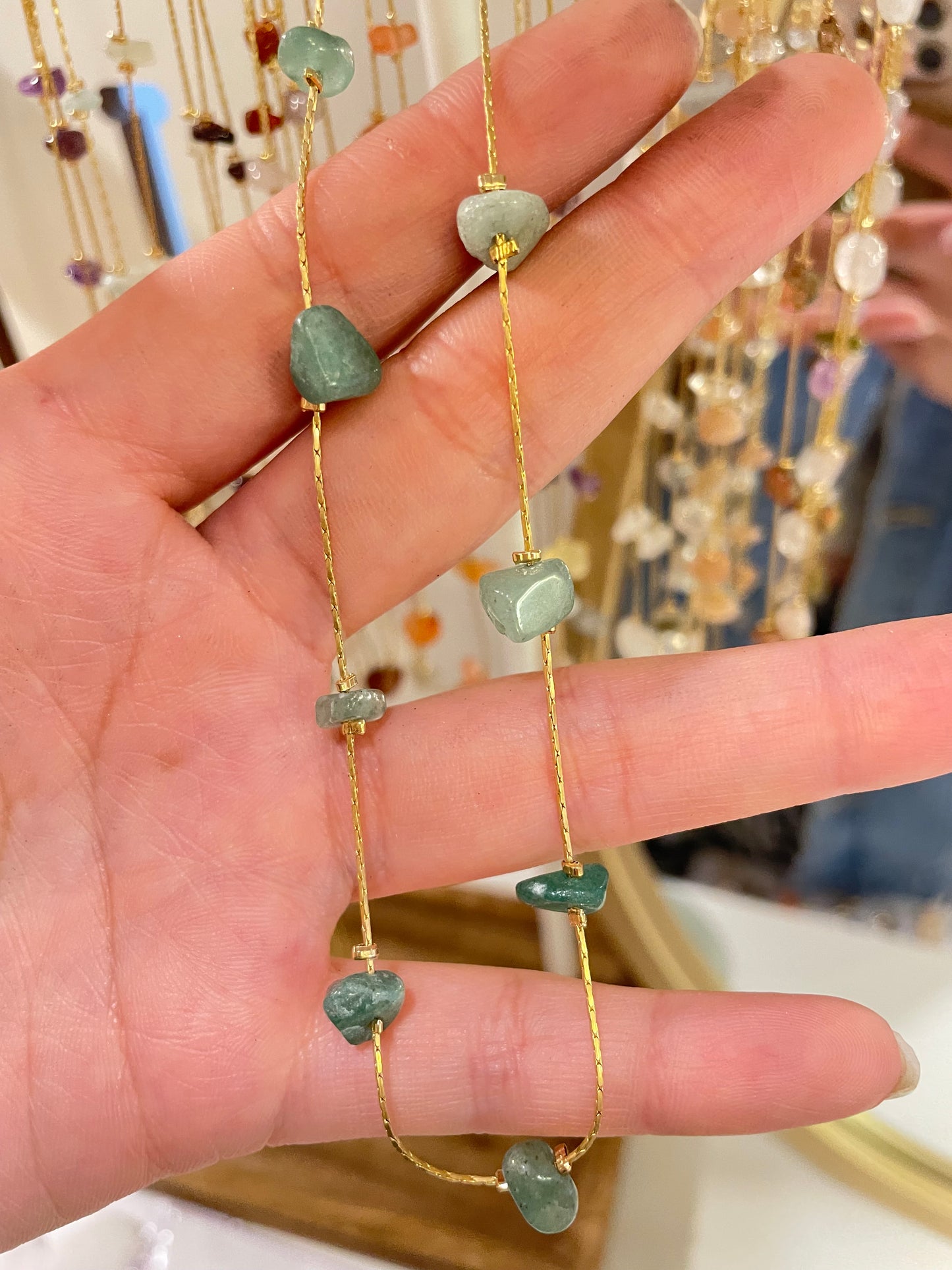 Collar Glimmer Chip de Cuarzo