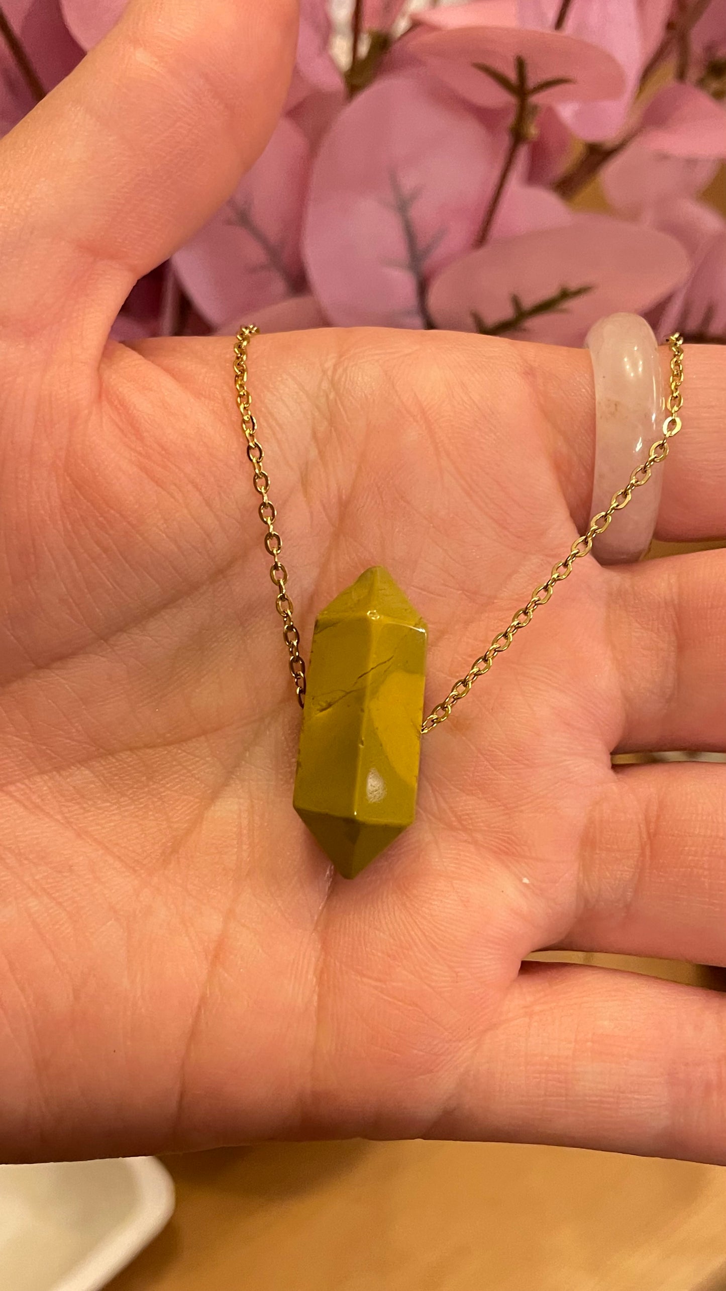 Collar Jaspe Amarillo