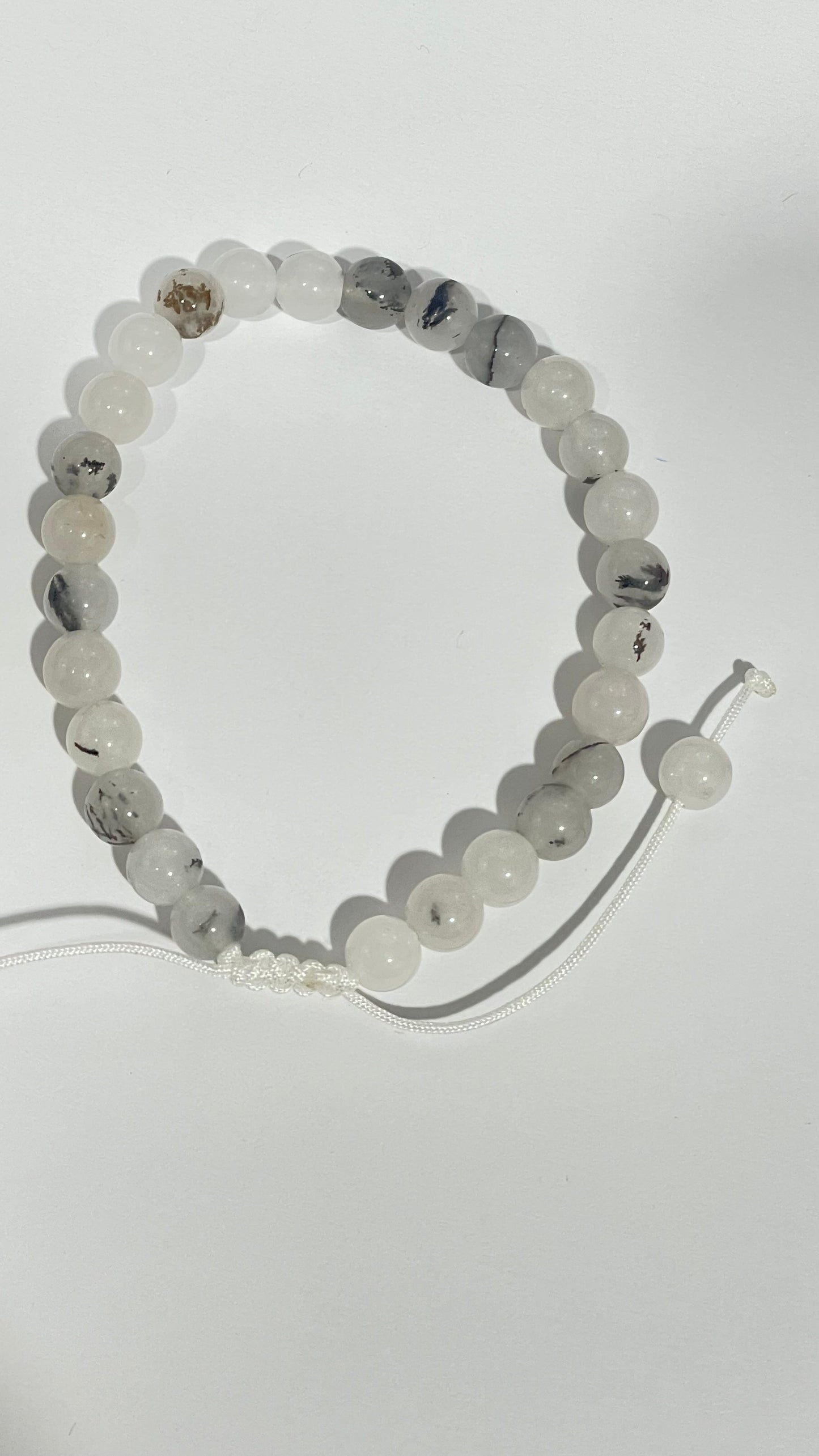 Pulsera de Cuarzo Turmalinado C 6mm