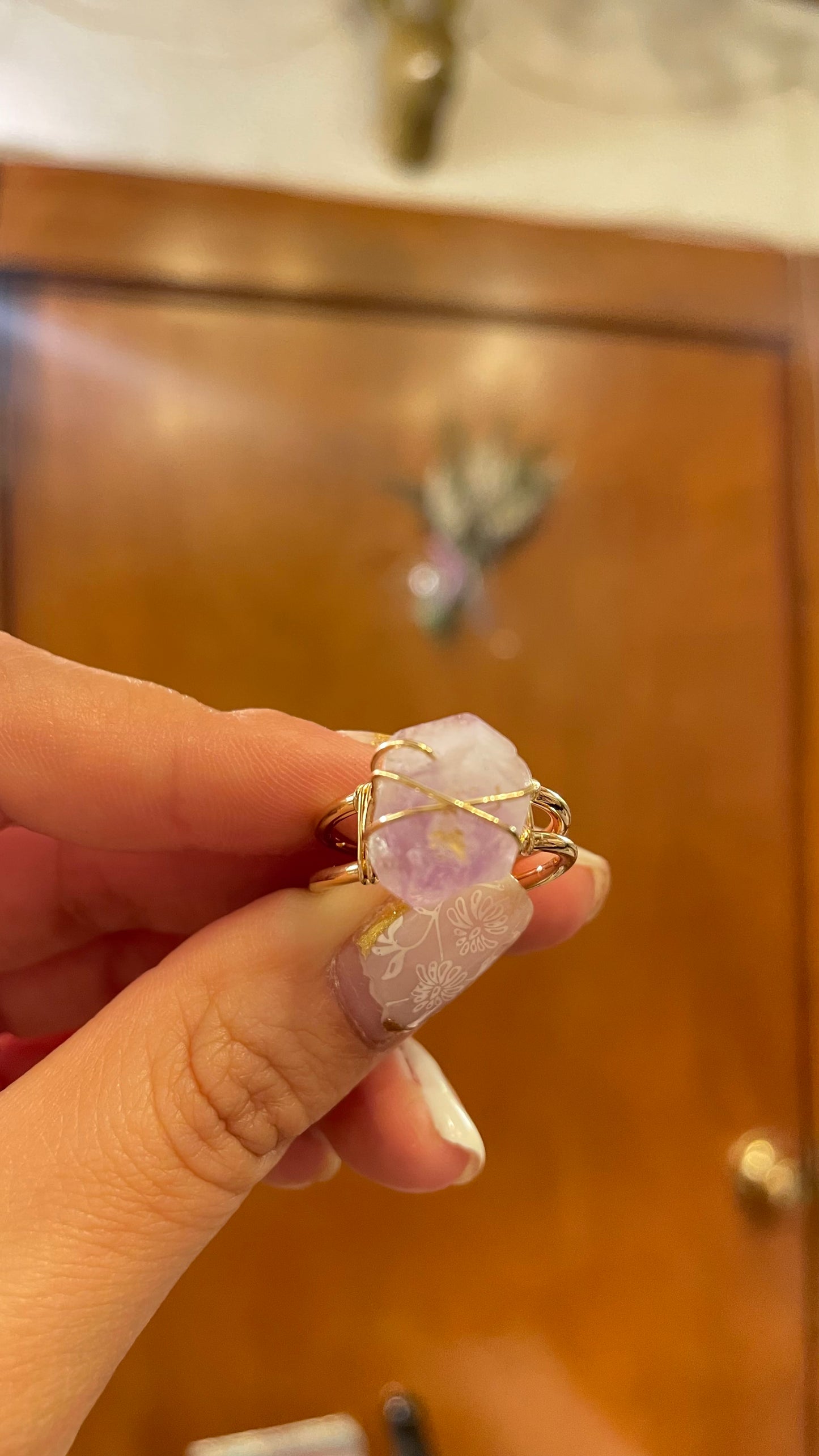 Anillo Amatista Bruto