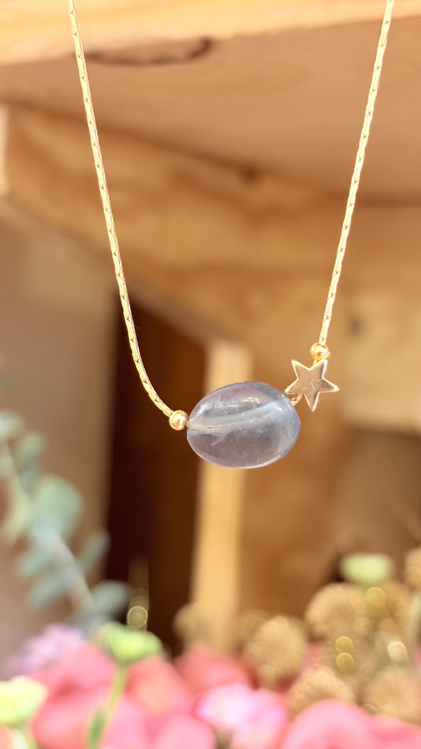 Collar Labradorita Azul⭐️ Brillos de Universo