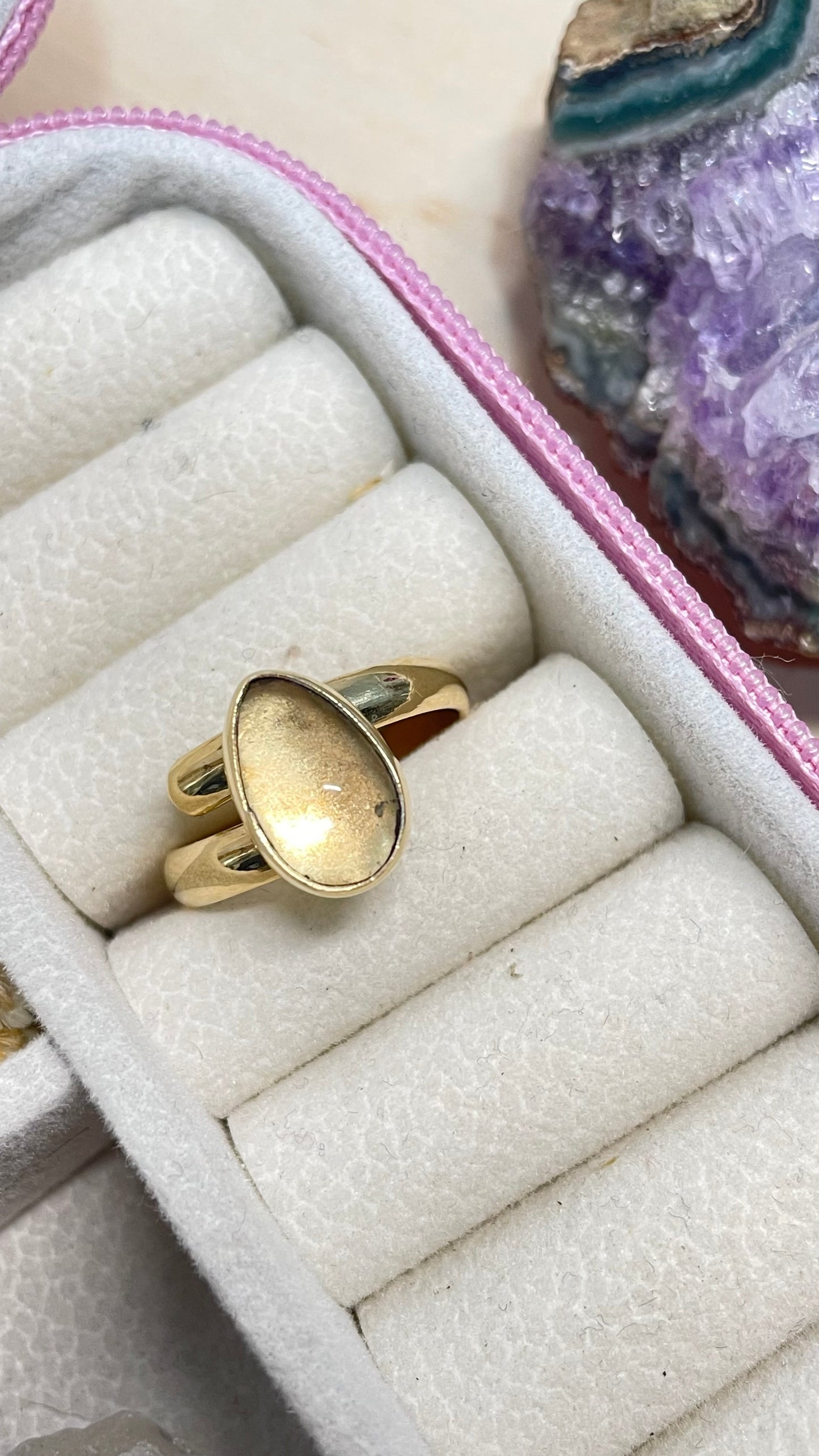 Anillo Cuarzo Cristal Mini