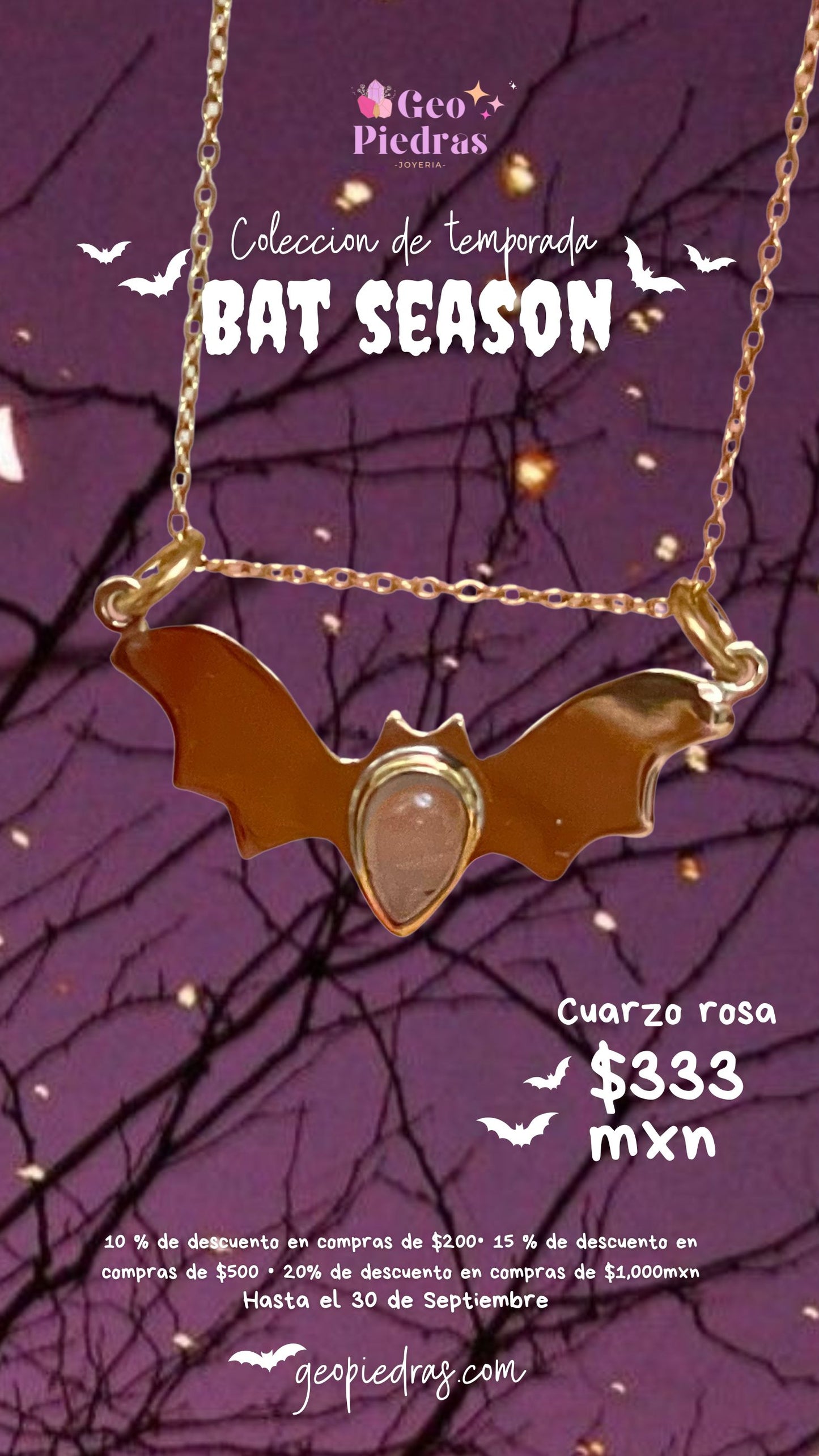 ✨🦇💖 BAT SEASON CUARZO ROSA 💖🦇✨ Edición 2025