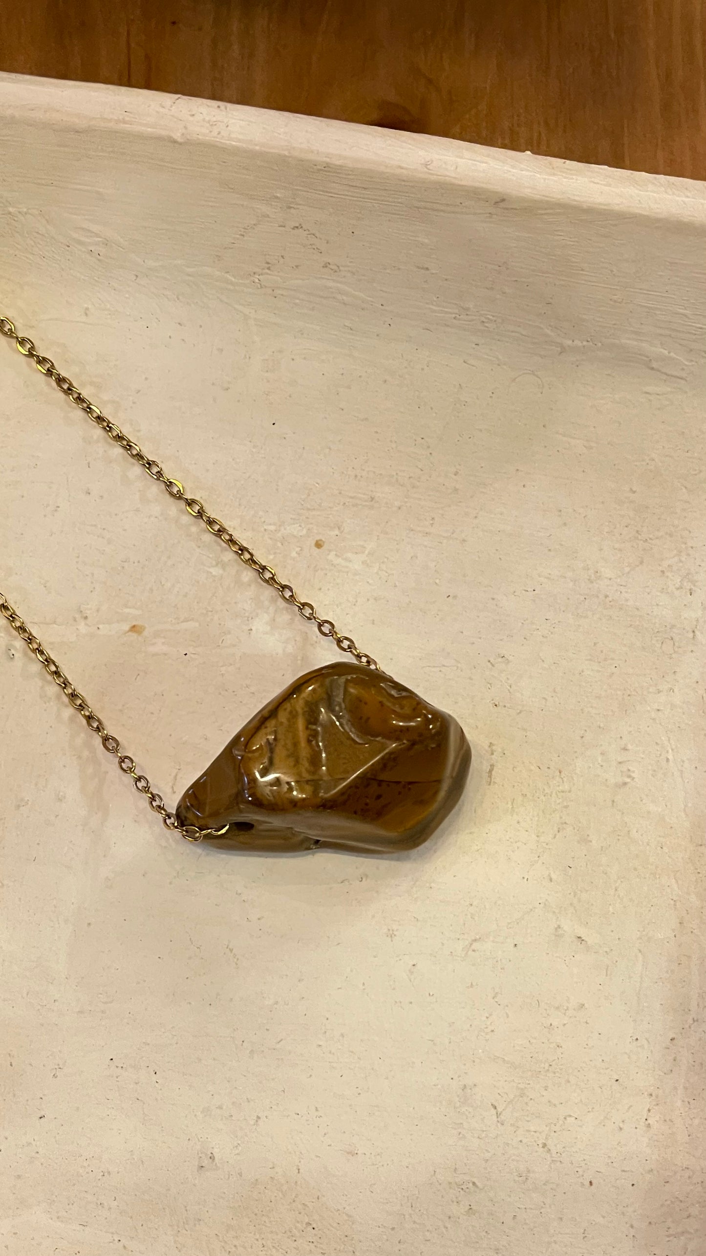 Collar Ojo de Tigre en Bruto ✨