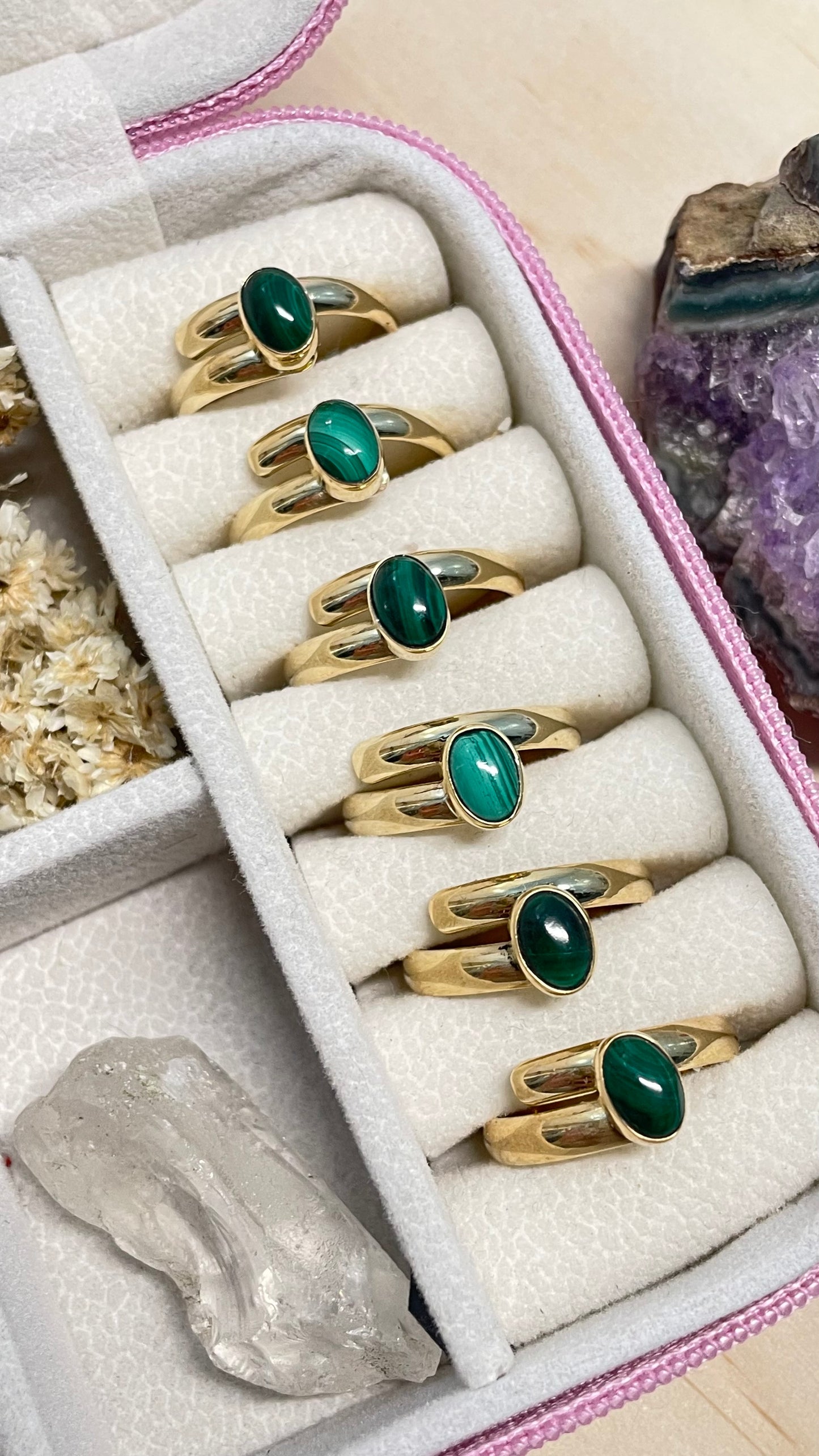 Anillo Malaquita Mini