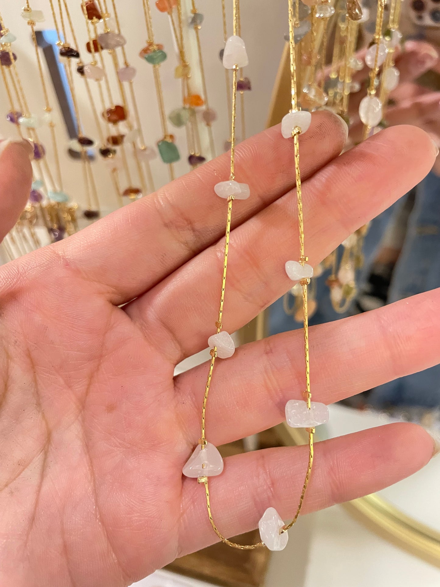 Collar Glimmer Chip de Cuarzo