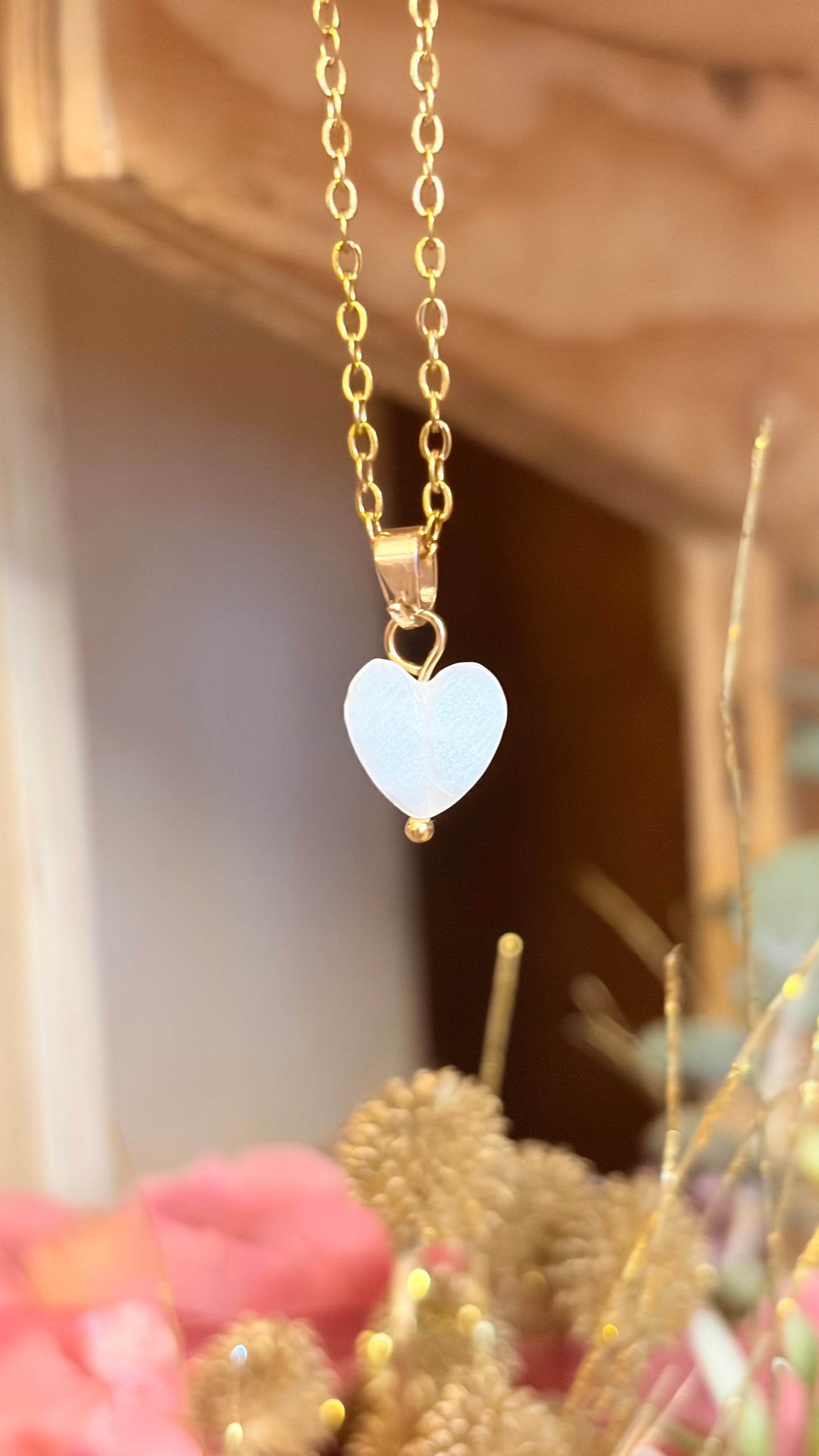 Collar Corazón Perla (Pieza Única)