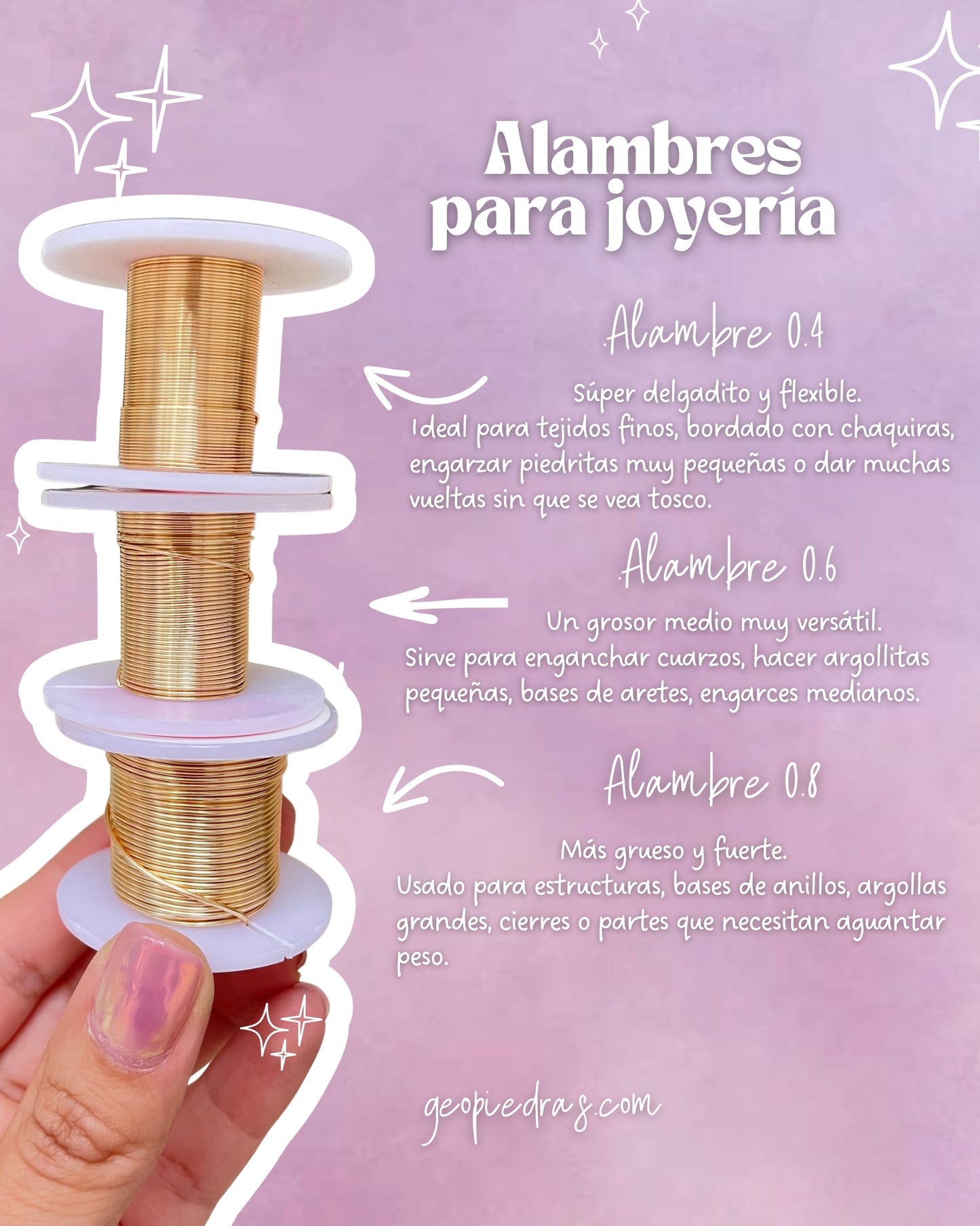 ✨Kit Básico de Armado de Anillos con Alambre ✨ TALLER GRATIS AL COMPRAR TU KIT✨ Próxima fecha : 26 y 27 de Septiembre
