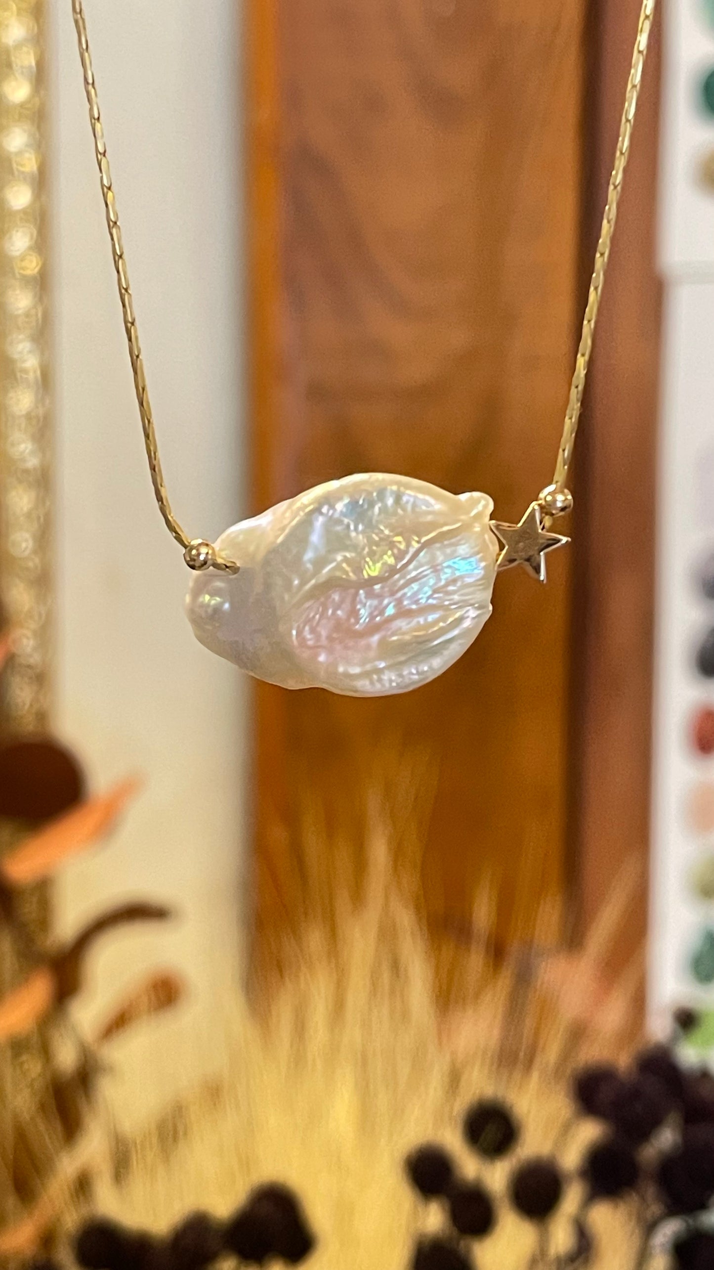 Collar Brillitos de Universo - Mineral y Estrella✨