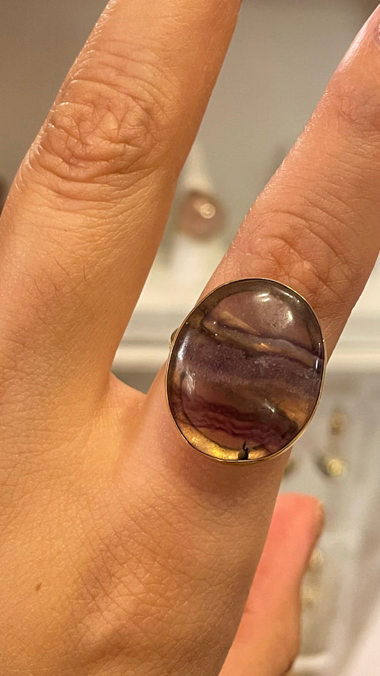 Anillo de Fluorita Arcoíris 2