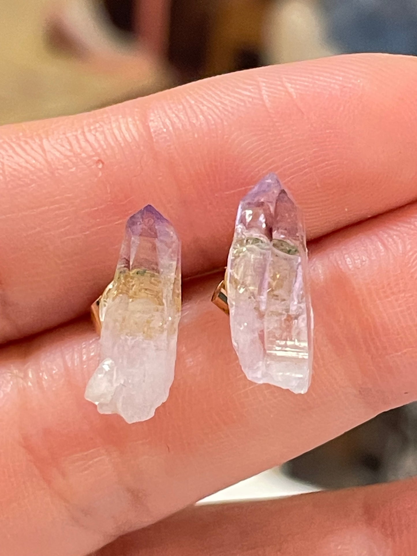 Aretes de Punta de Amatista de Veracruz