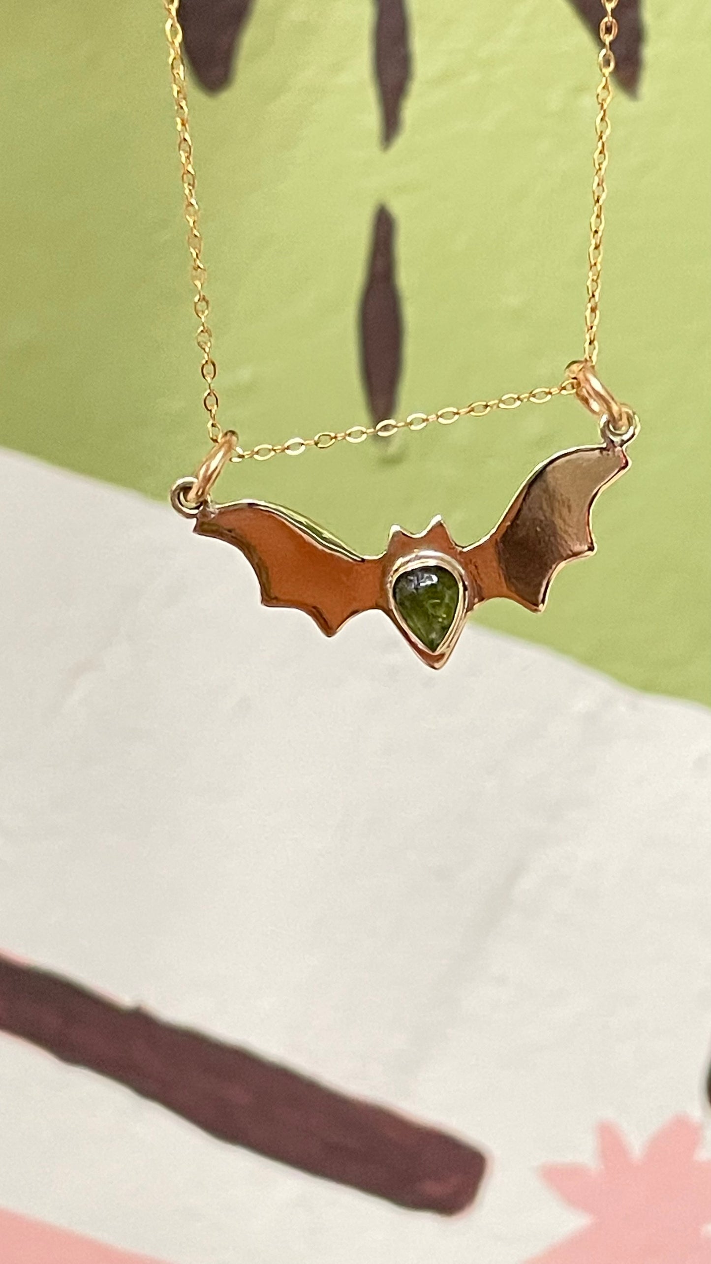 ✨🦇🍉 Collar Bat Season EDICIÓN ESPECIAL •Turmalina Sandía • 🍉 🦇✨-Temporada de Brujas-