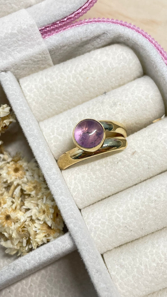 Anillo Amatista Redondo