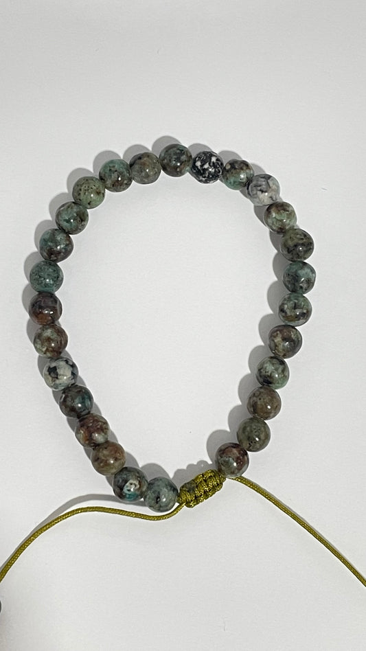 Pulsera de Jade Africano  6mm