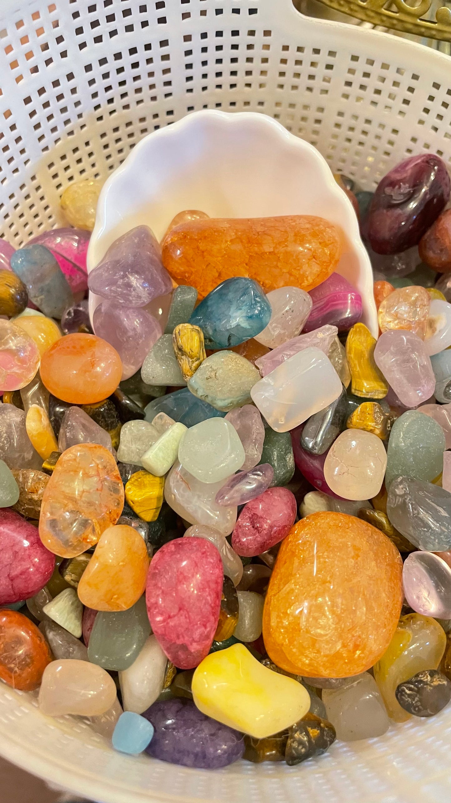 Bolsa de Cuarzos Mixtos ( TODO LO QUE QUEPA EN EL PLATITO X $50) ✨🫣