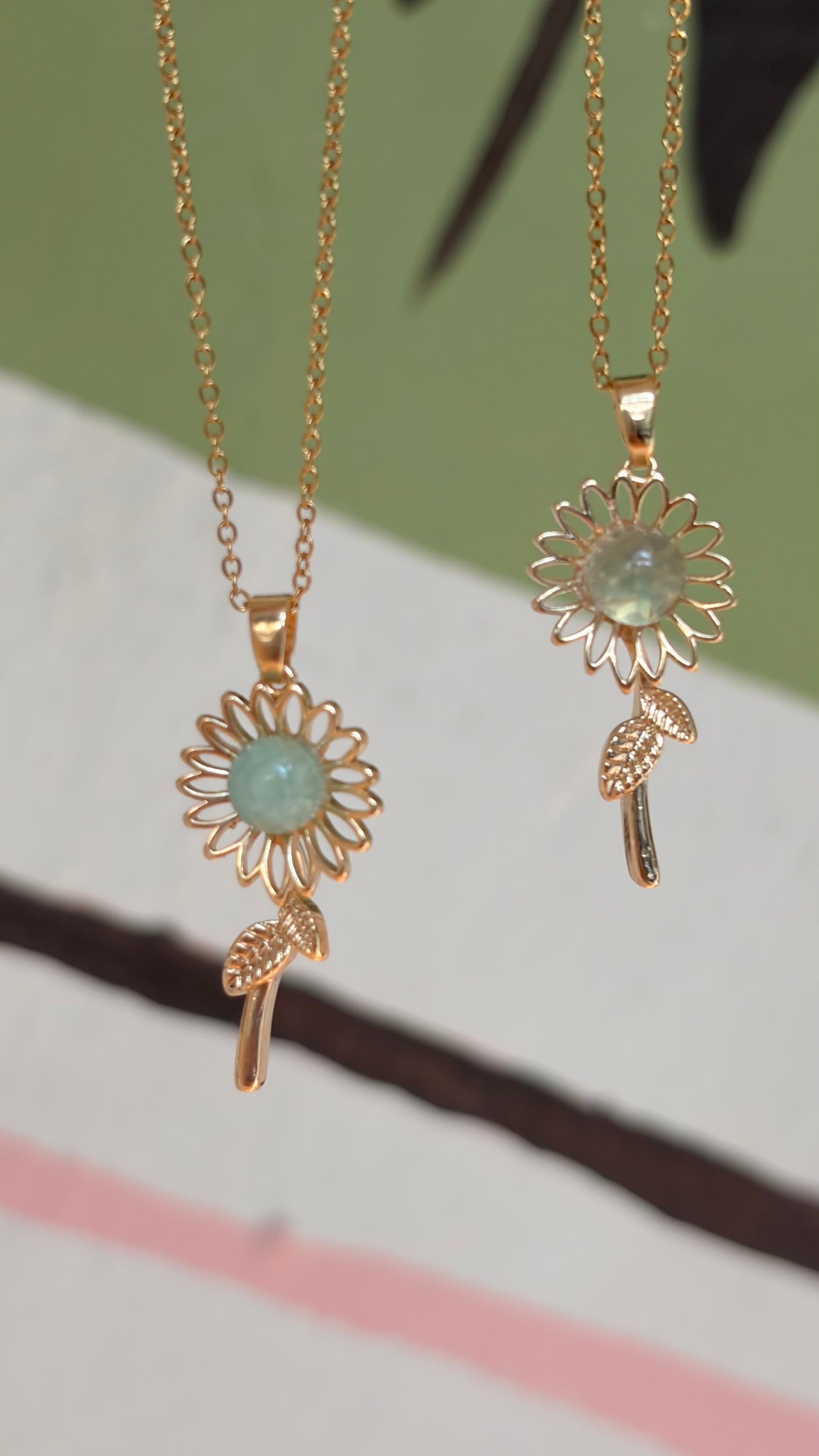 Collar Girasol de Cuarzo
