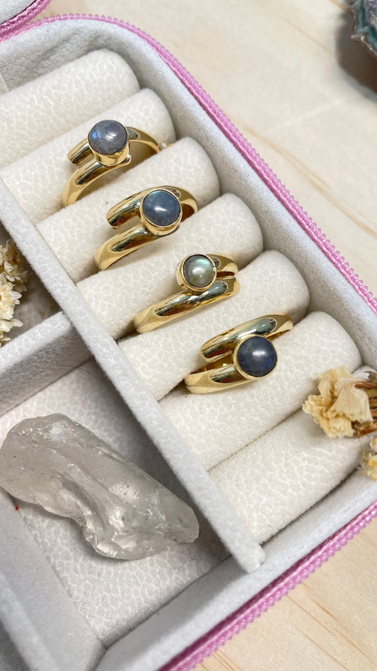 Anillo Labradorita Mini