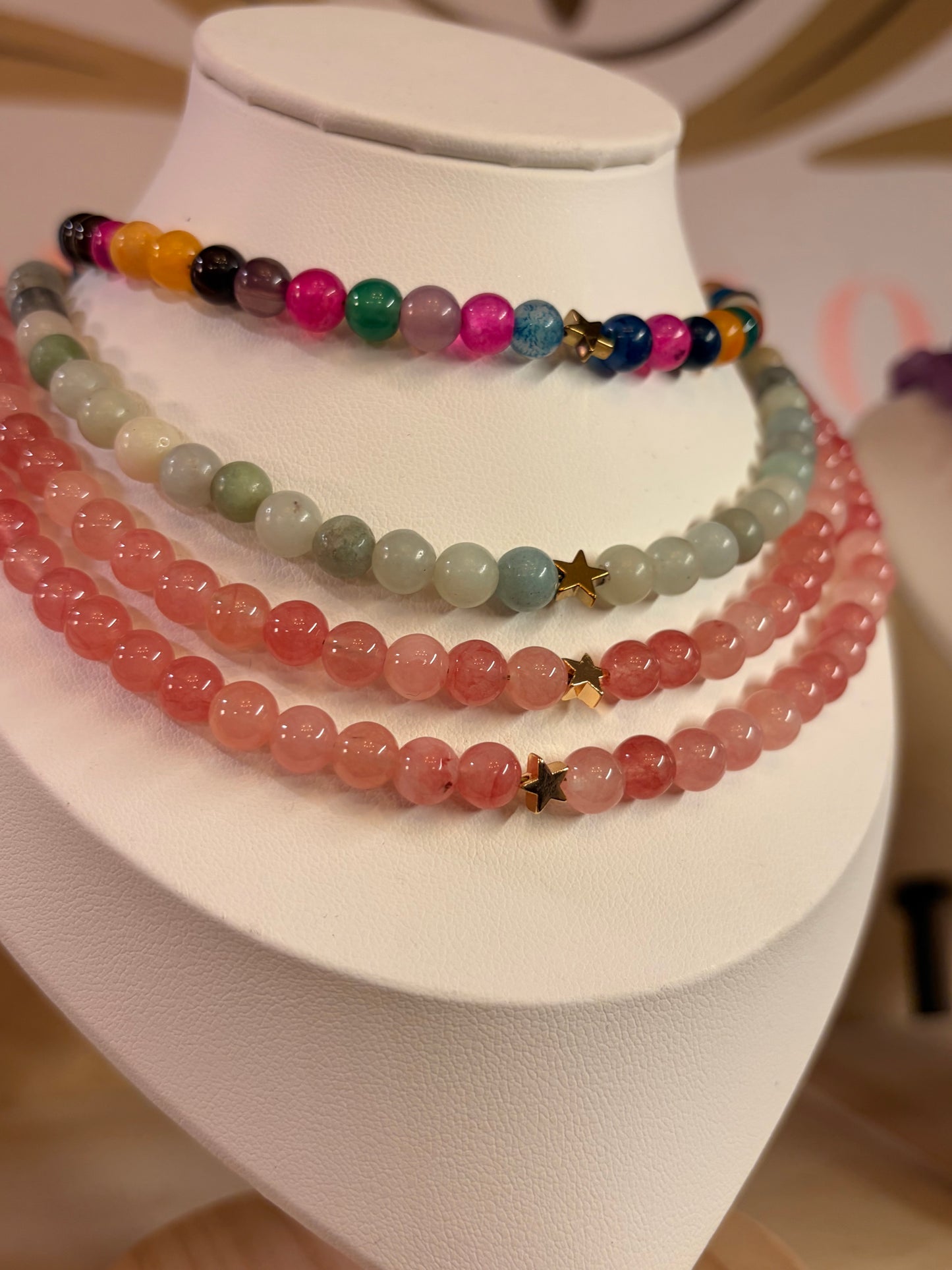 Stock de $100 pesitos• Gargantillas de Minerales Varias