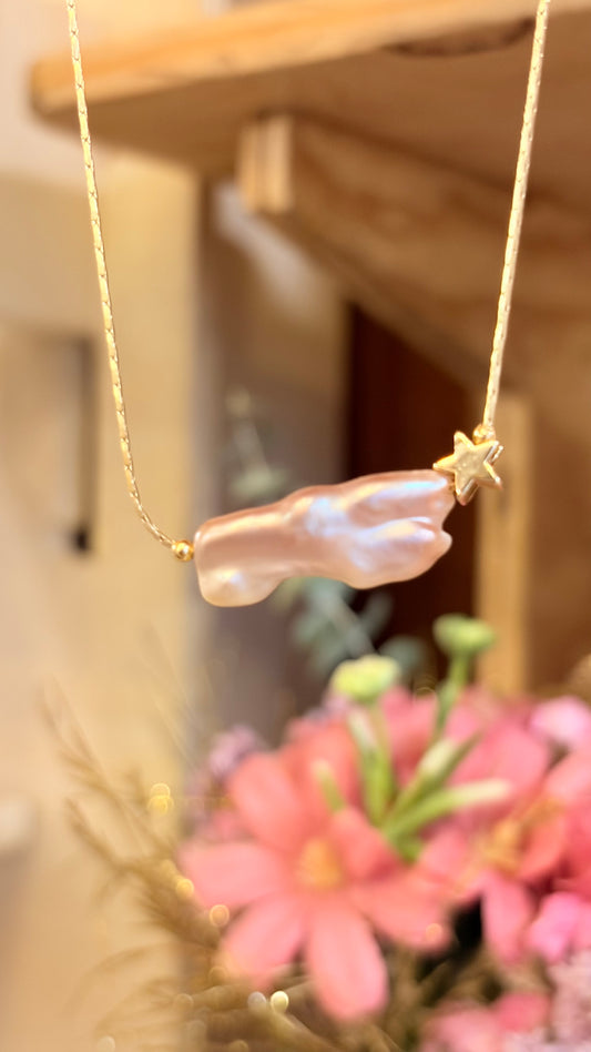 Collar Perla Bastón   ⭐️ Brillos de Universo