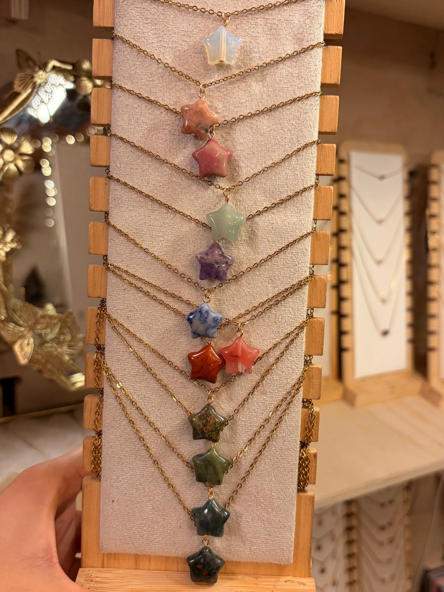 Stock de $100 pesitos•Collar Estrella de Cuarzo