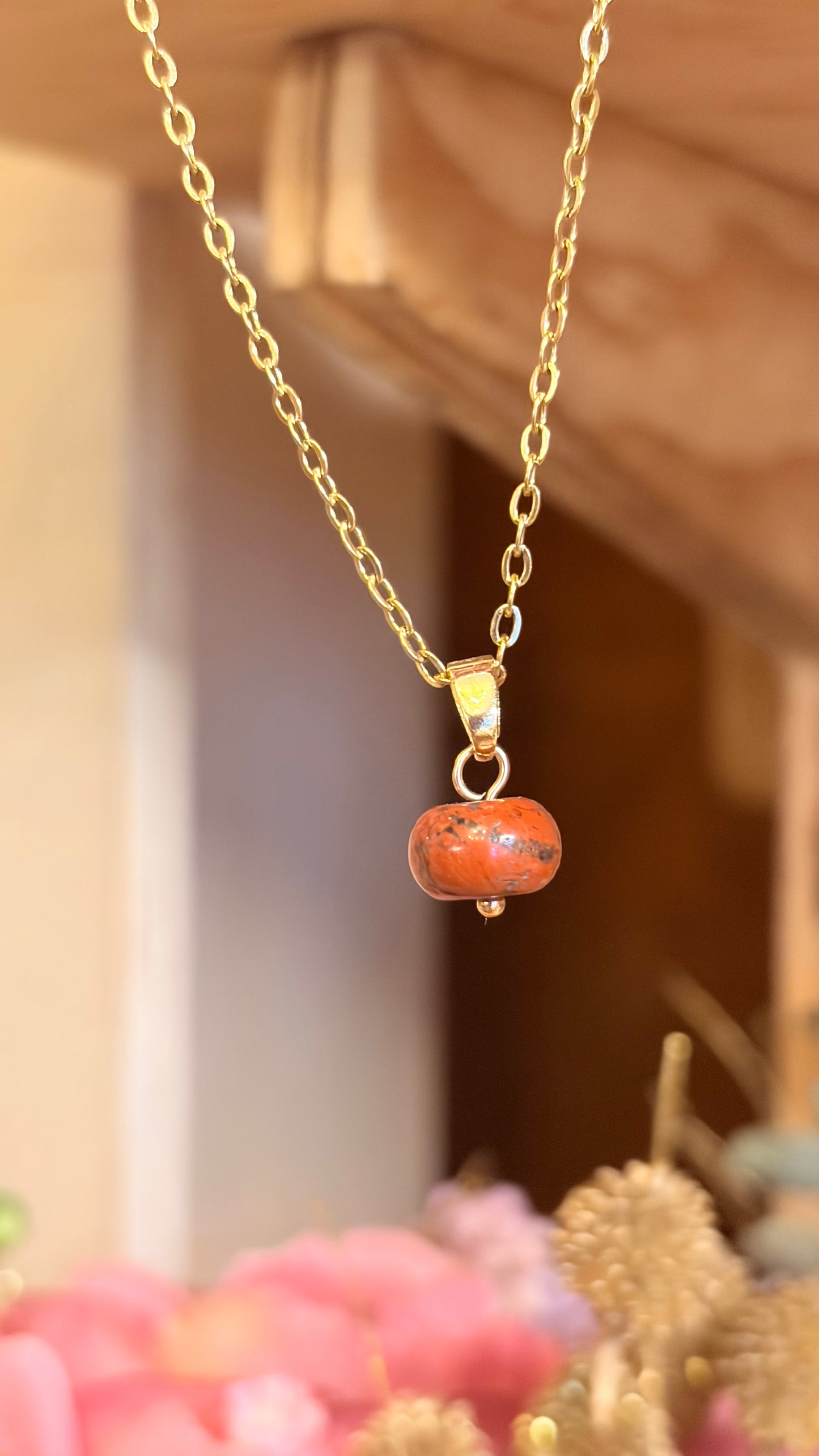 Collar Jaspe rojo (Pieza Única)
