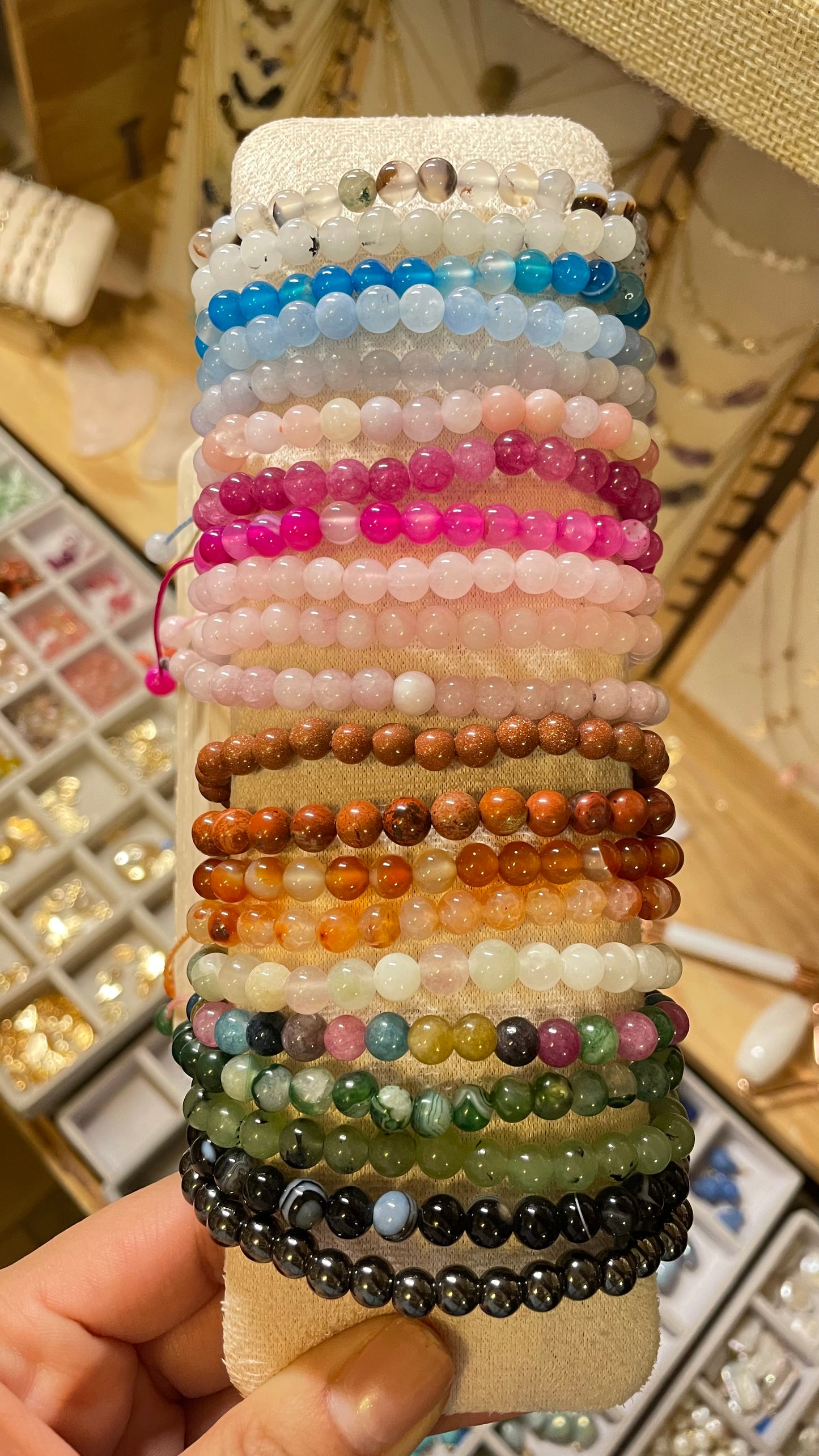 Pulsera de Ágata o Cuarzo