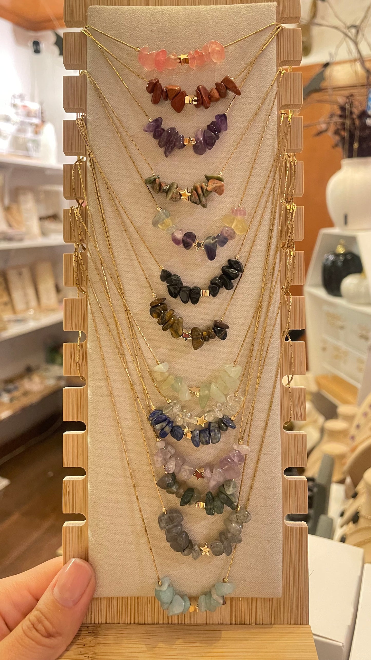 Collar Chips y Estrella