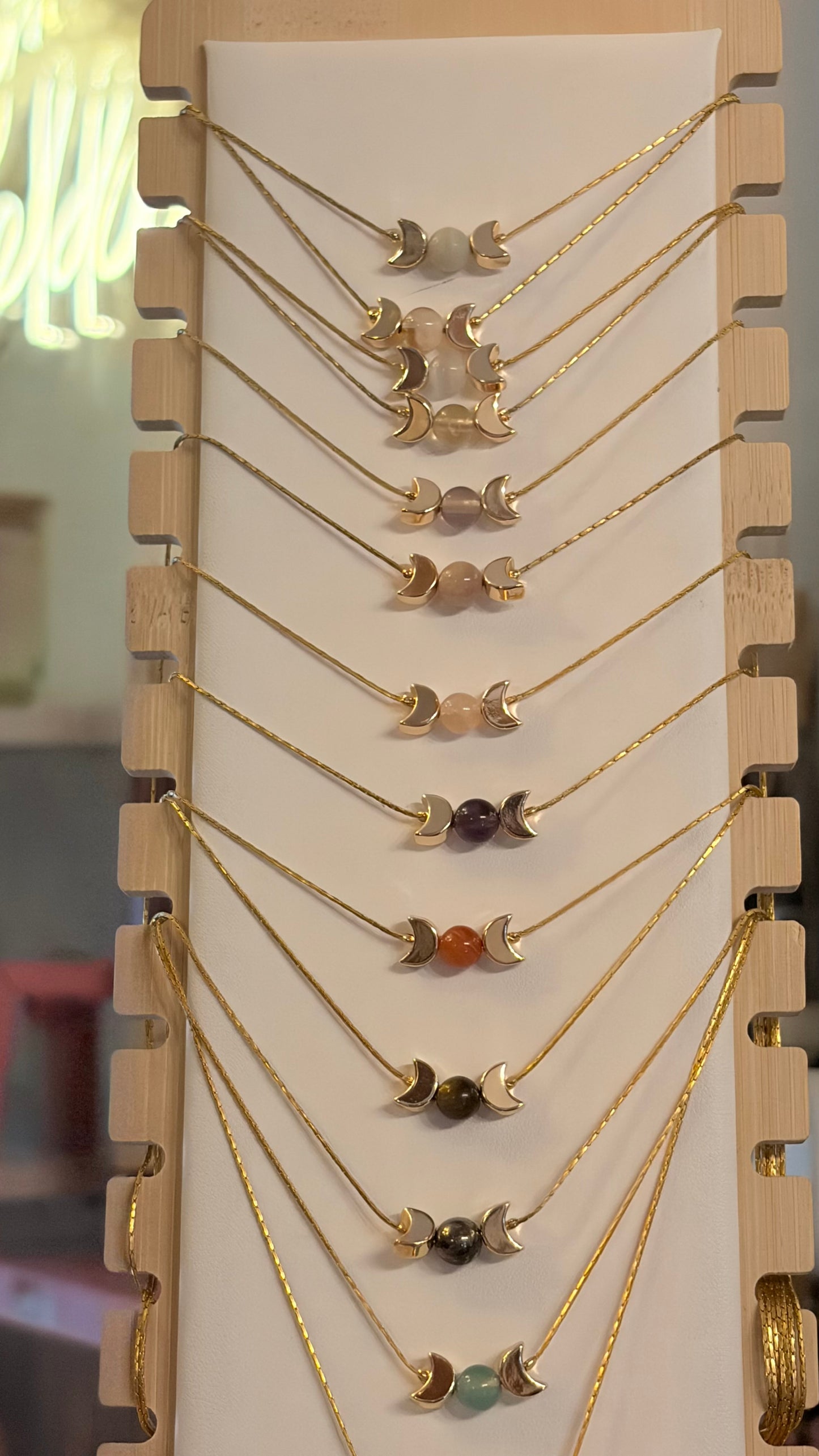 Collar Triple Diosa de Cuarzo ⭐️