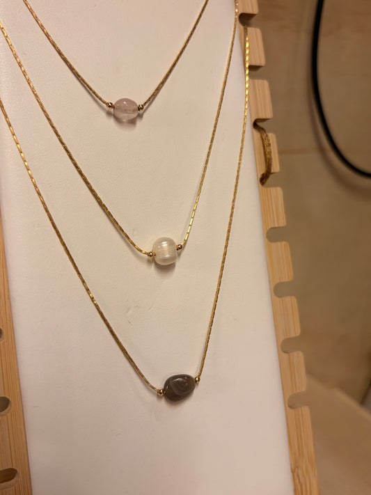 Stock de $100 pesitos• Collar Nugget de Cuarzo