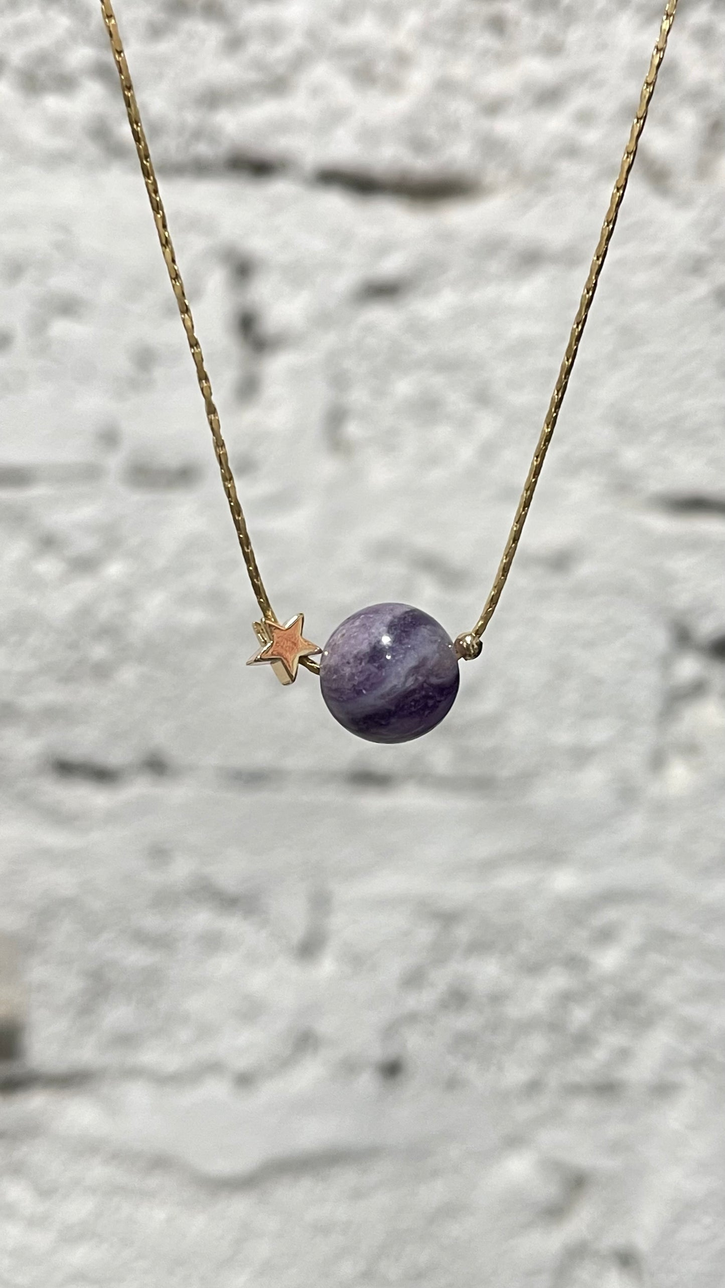 Collar Brillitos de Universo - Mineral y Estrella✨