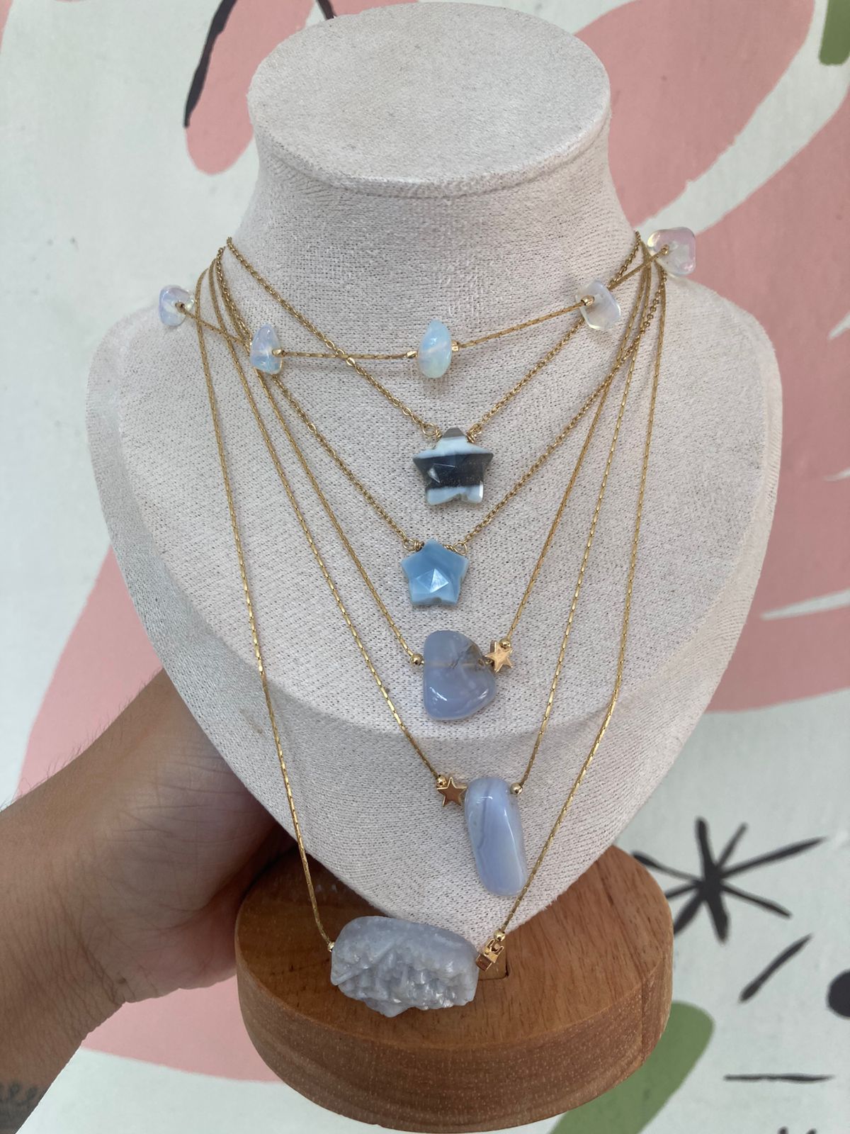 Collar Ágata Blue Lace Varios