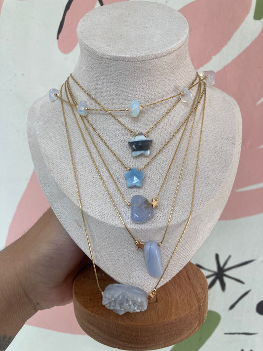 Collar Ágata Blue Lace Varios