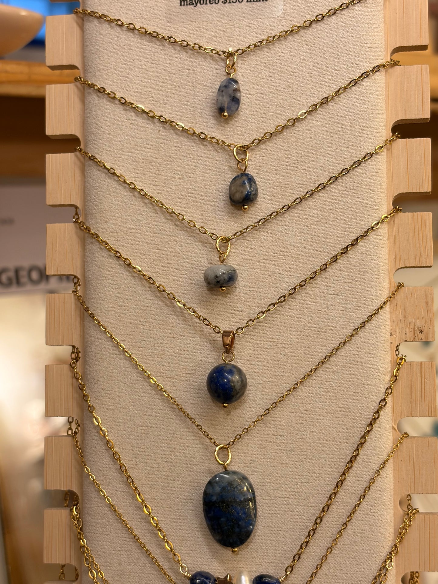 Stock de $100 pesitos•Collar Mineral Sencillo Varios