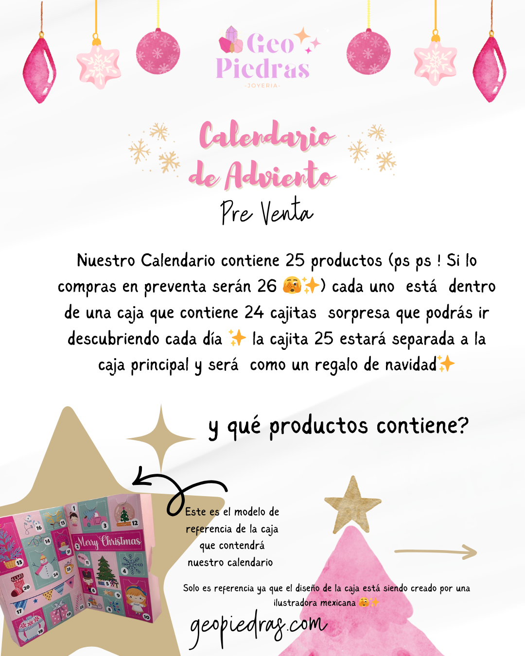 ✨🎄PRE VENTA✨Calendario de Adviento 2025 ✨