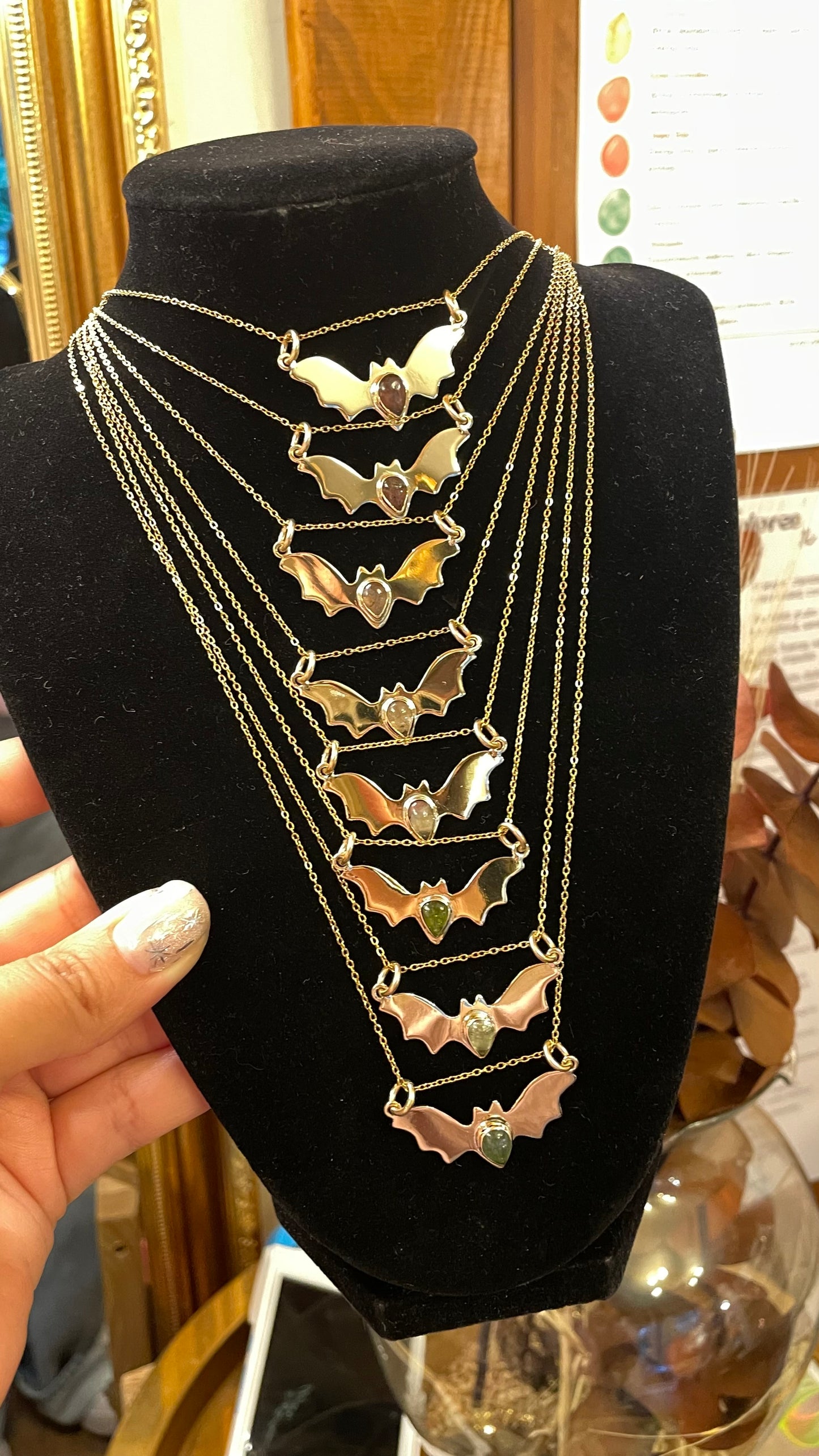 ✨🦇🍉 Collar Bat Season EDICIÓN ESPECIAL •Turmalina Sandía • 🍉 🦇✨-Temporada de Brujas-
